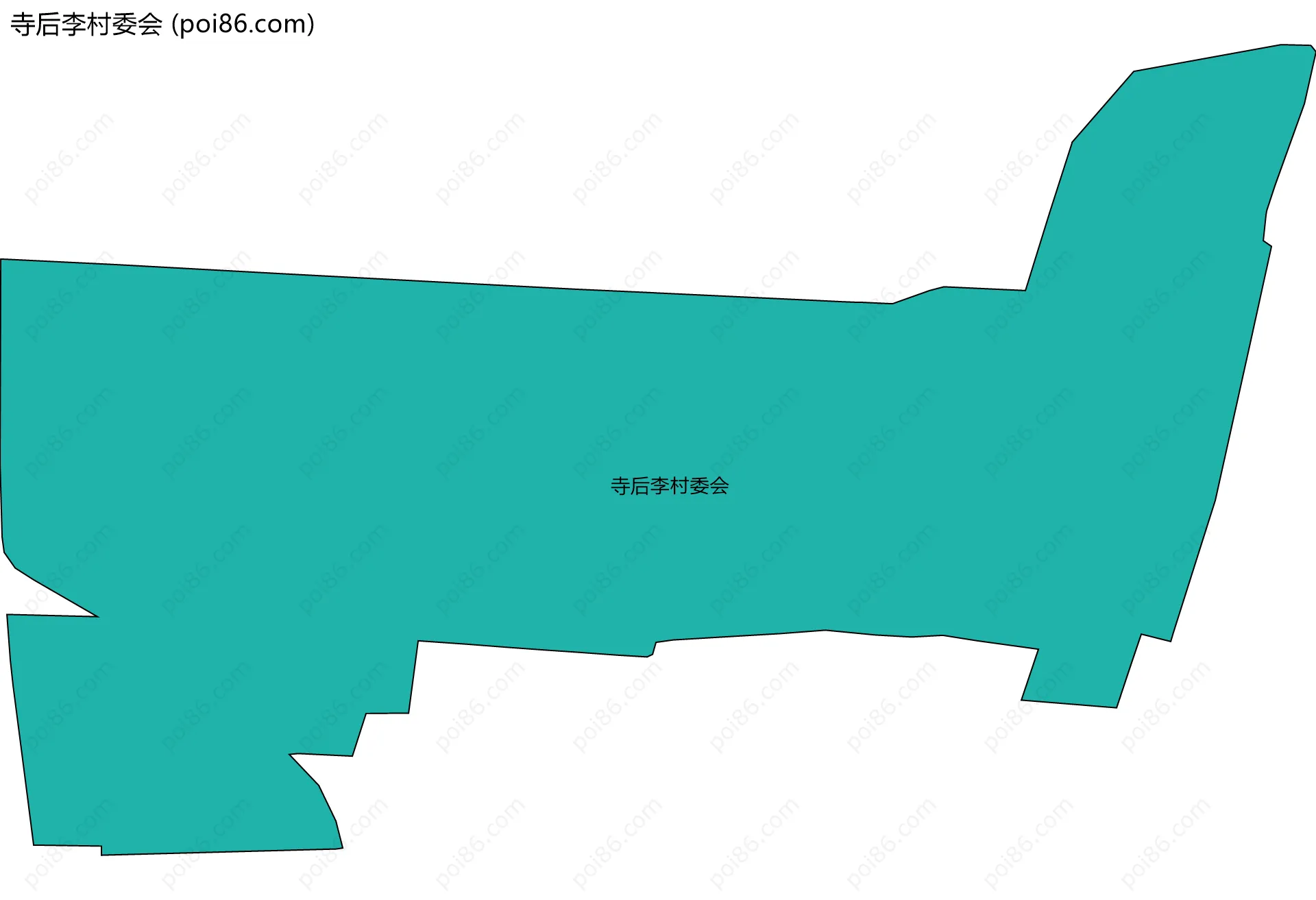 寺后李村委会边界地图