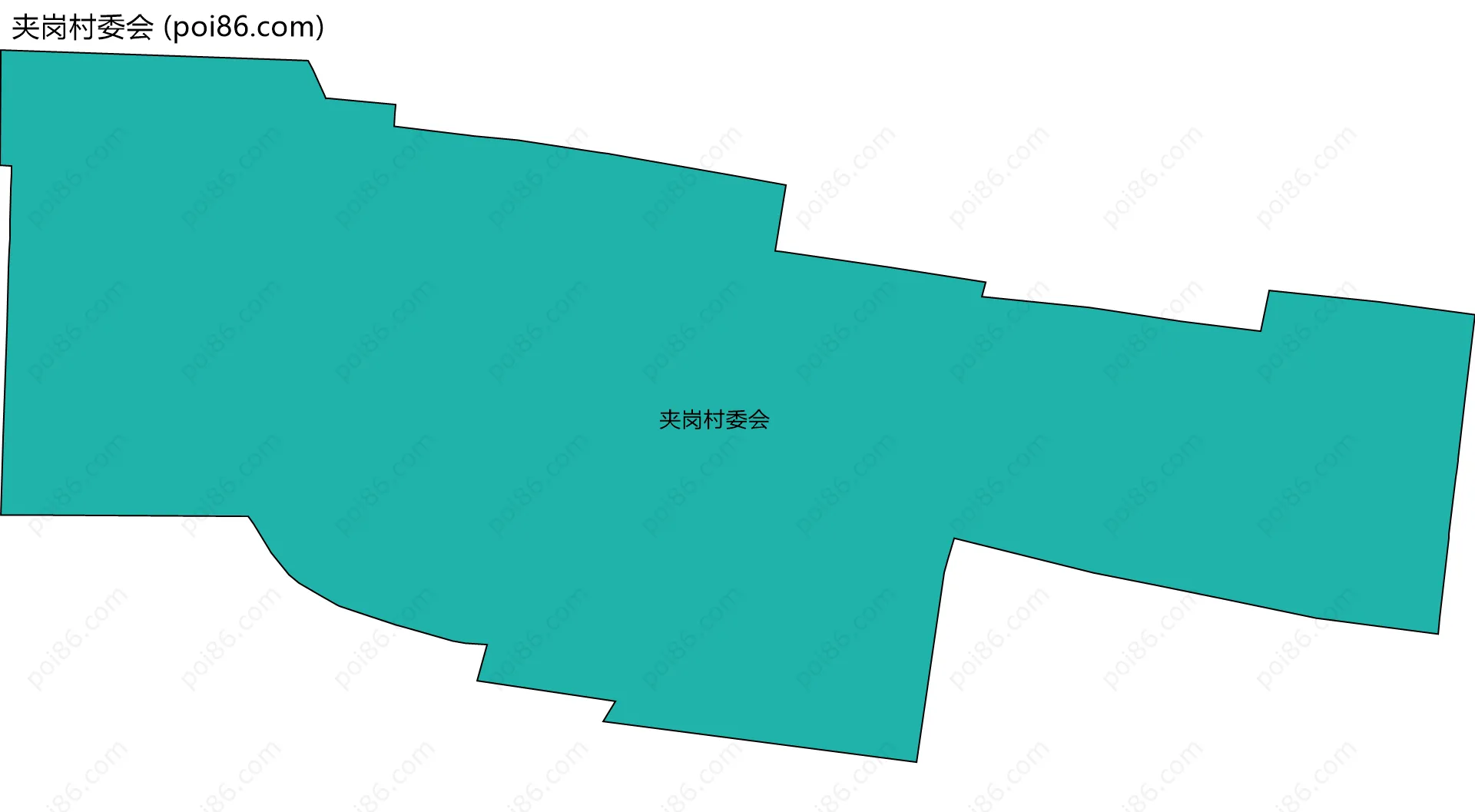 夹岗村委会边界地图