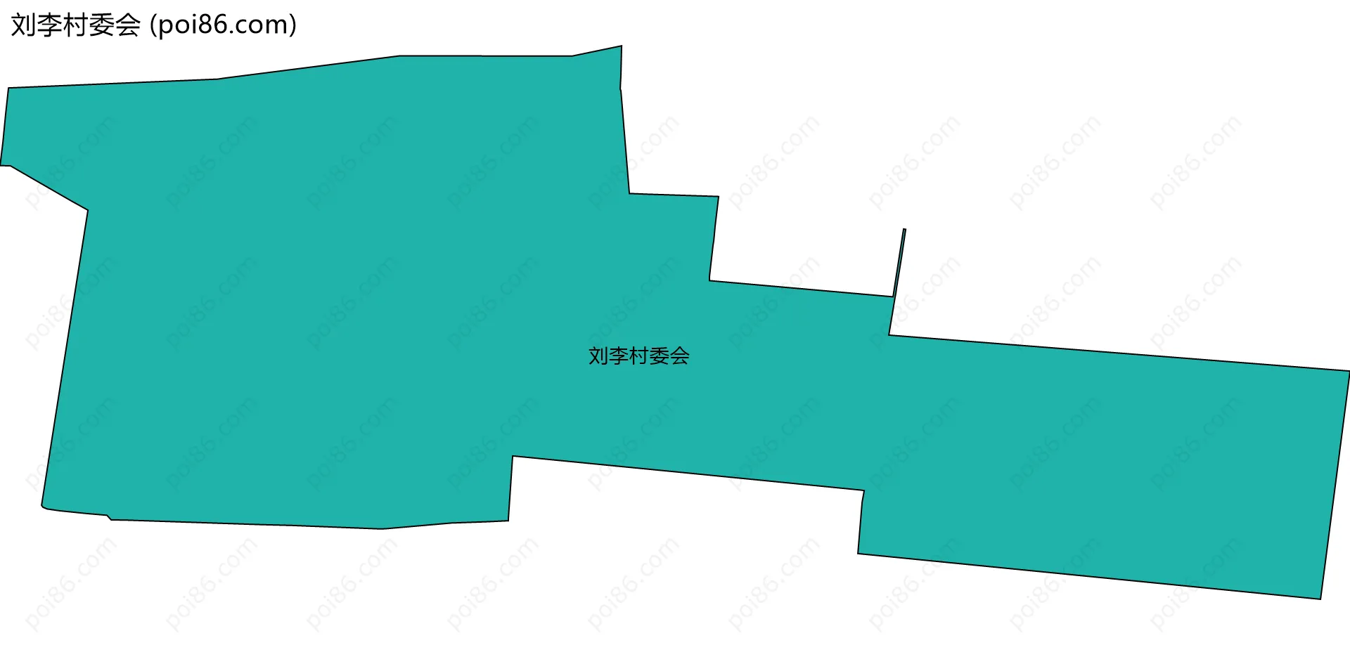 刘李村委会边界地图