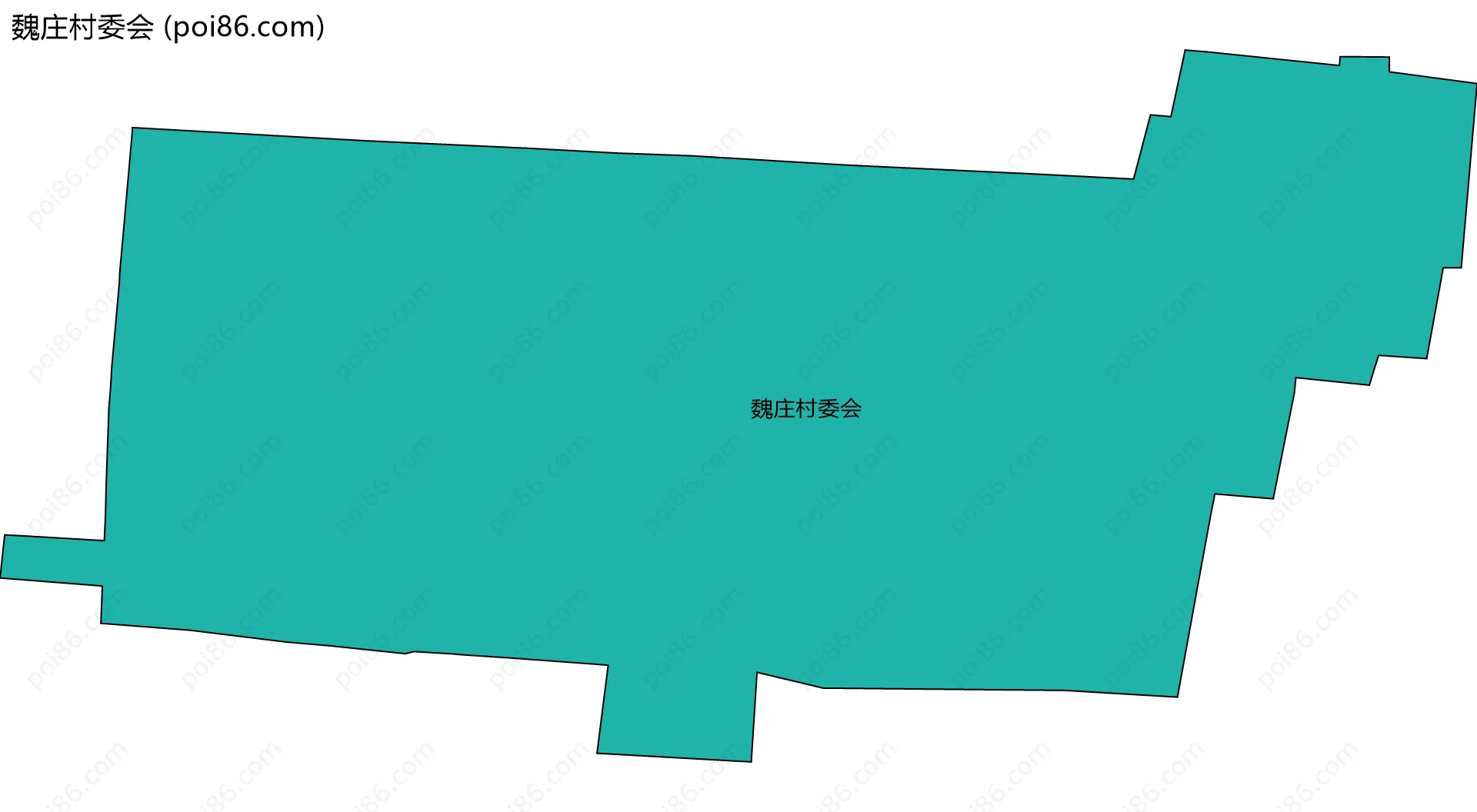 魏庄村委会边界地图