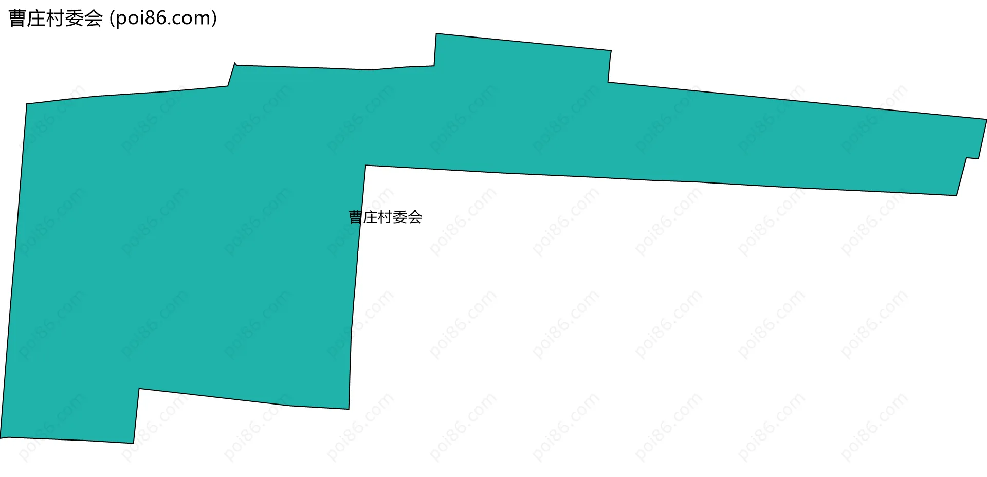 曹庄村委会边界地图