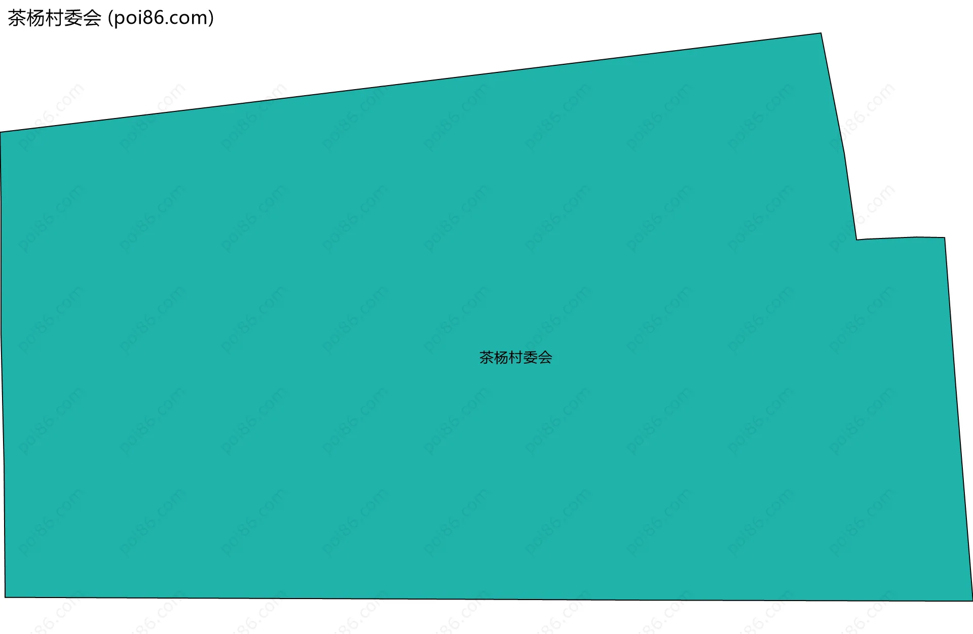 茶杨村委会边界地图