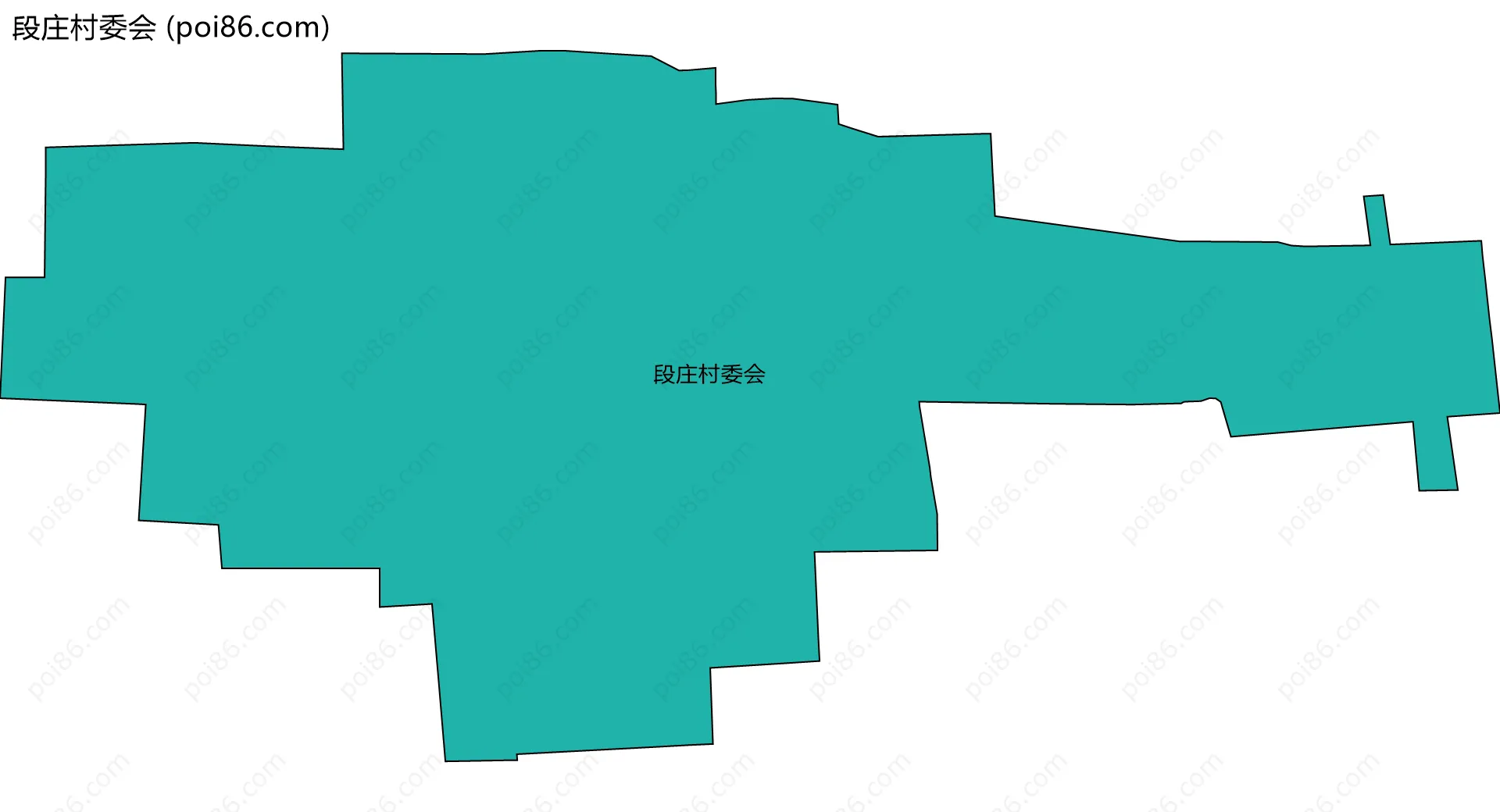 段庄村委会边界地图