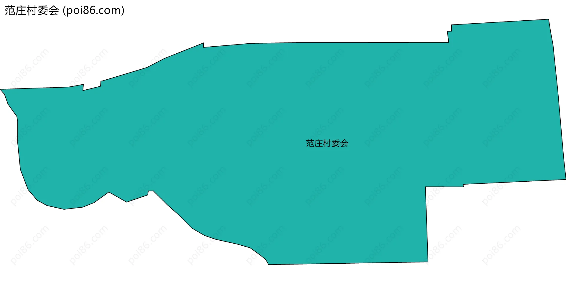 范庄村委会边界地图