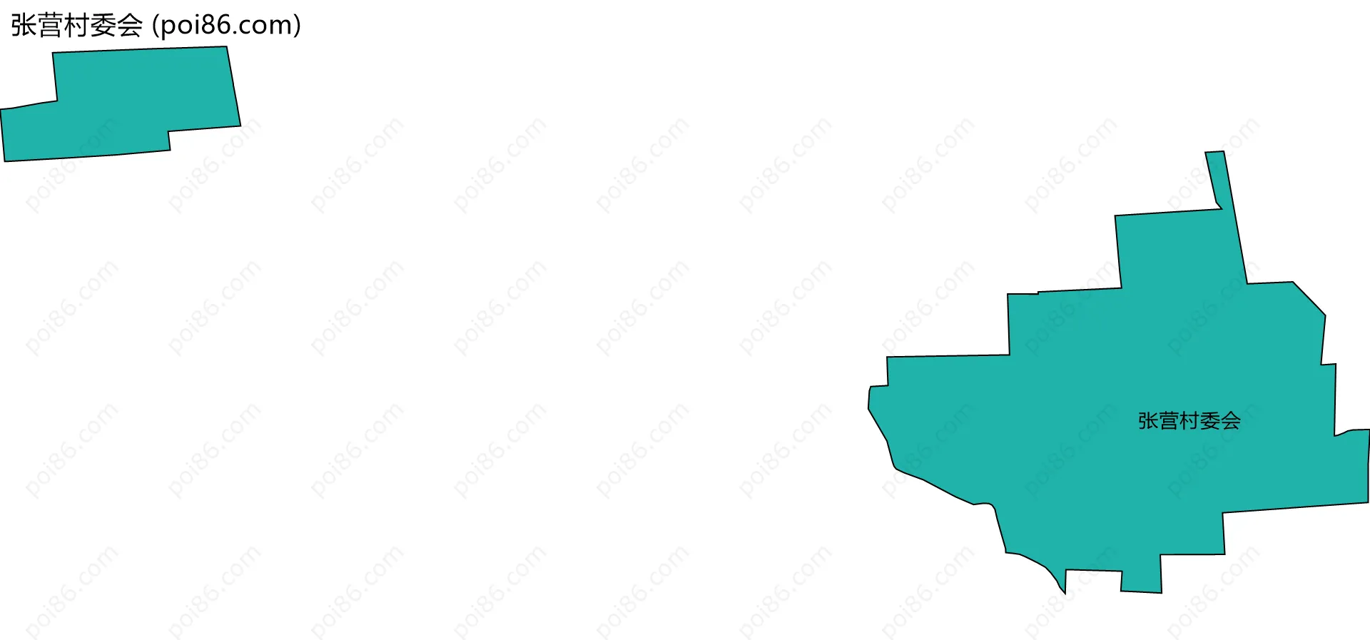 张营村委会边界地图