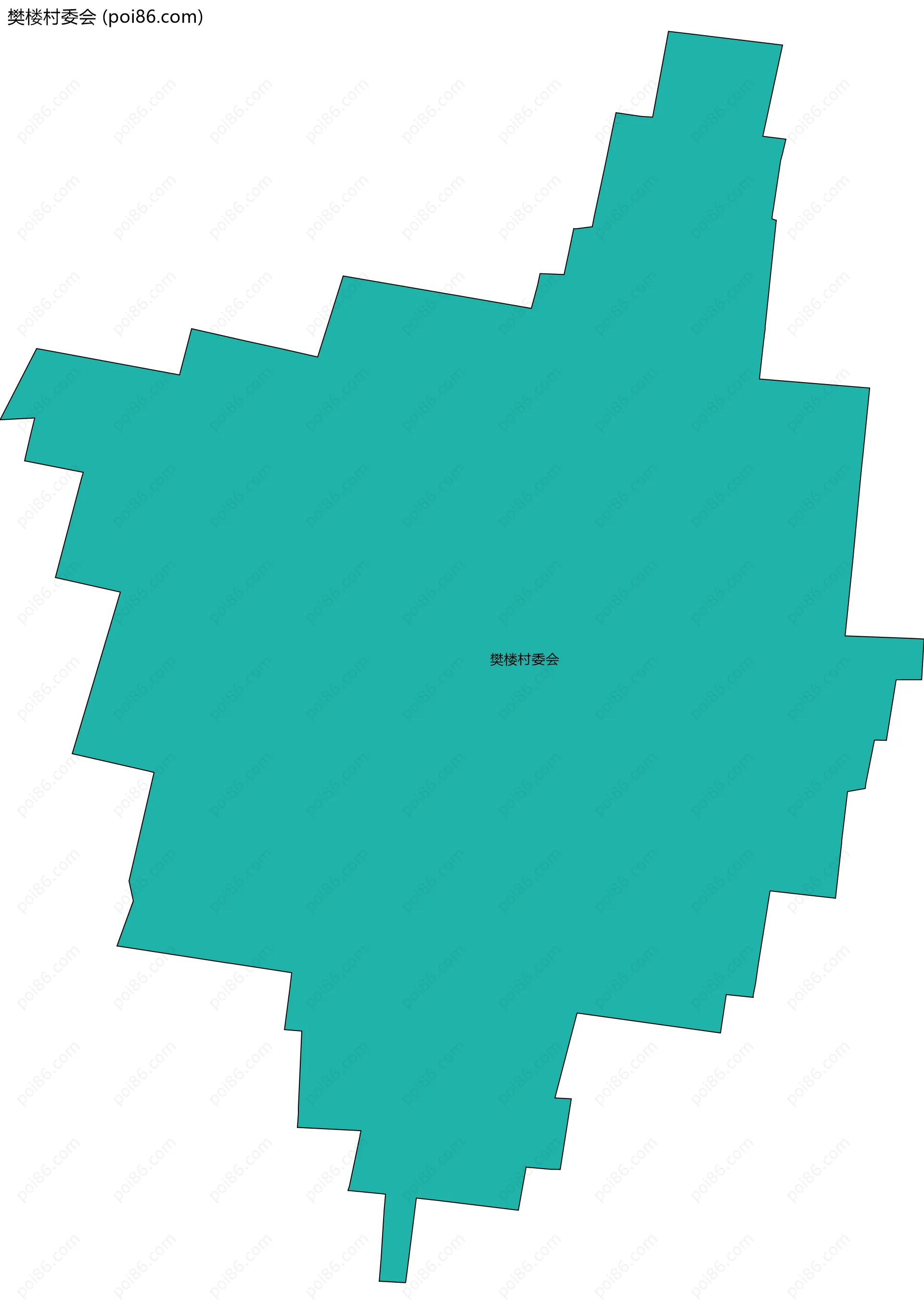 樊楼村委会边界地图