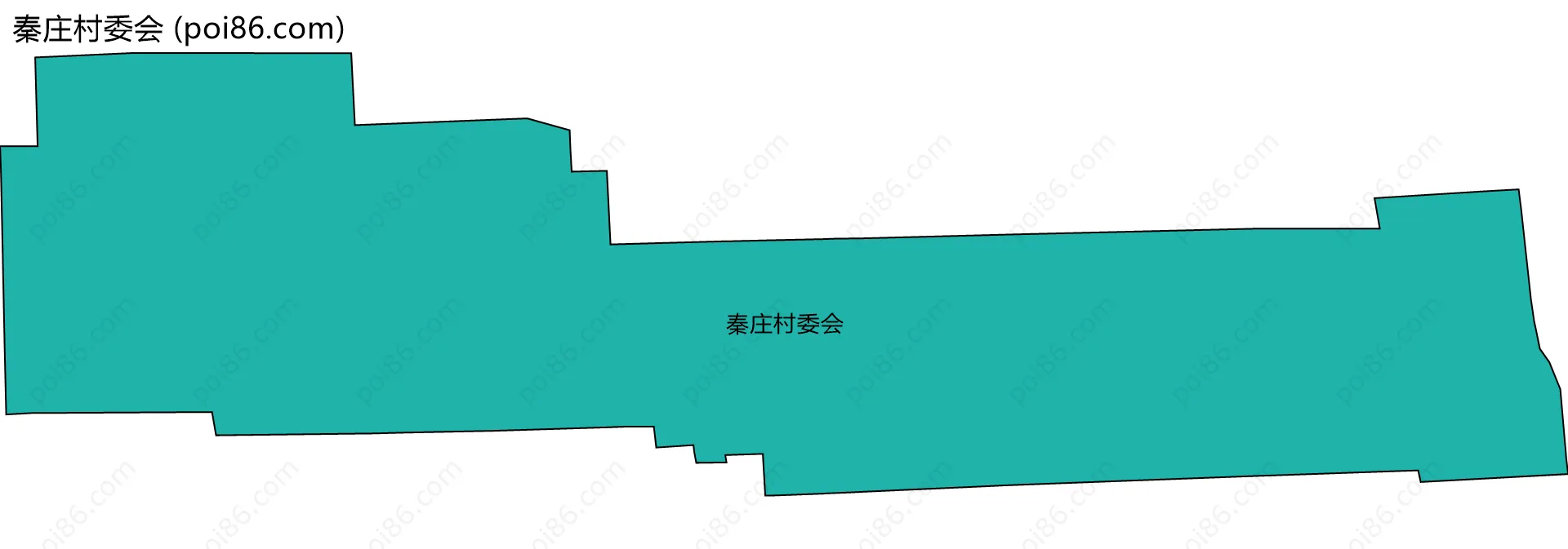 秦庄村委会边界地图