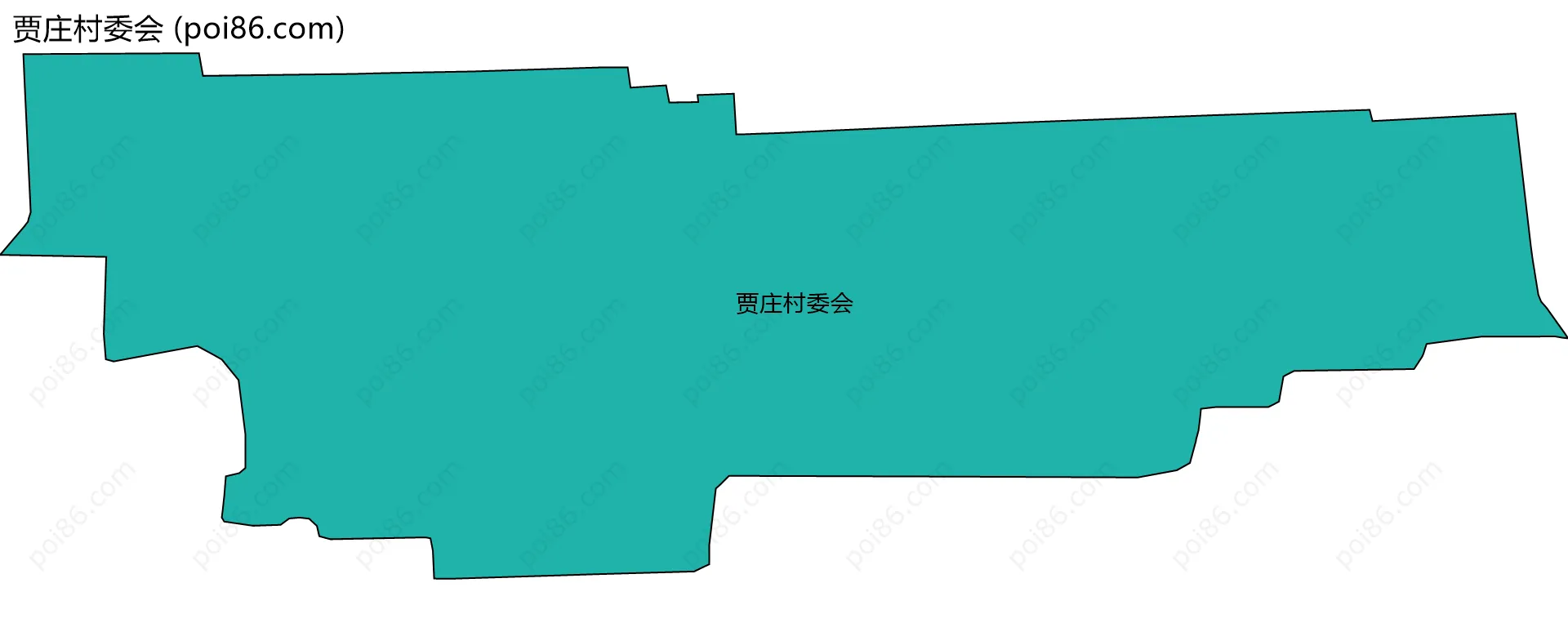 贾庄村委会边界地图