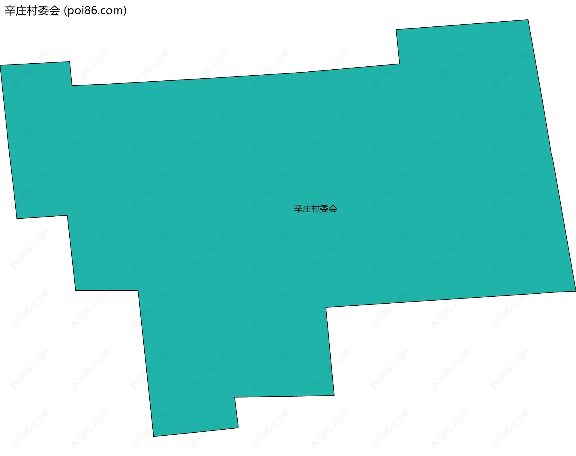 辛庄村委会边界地图