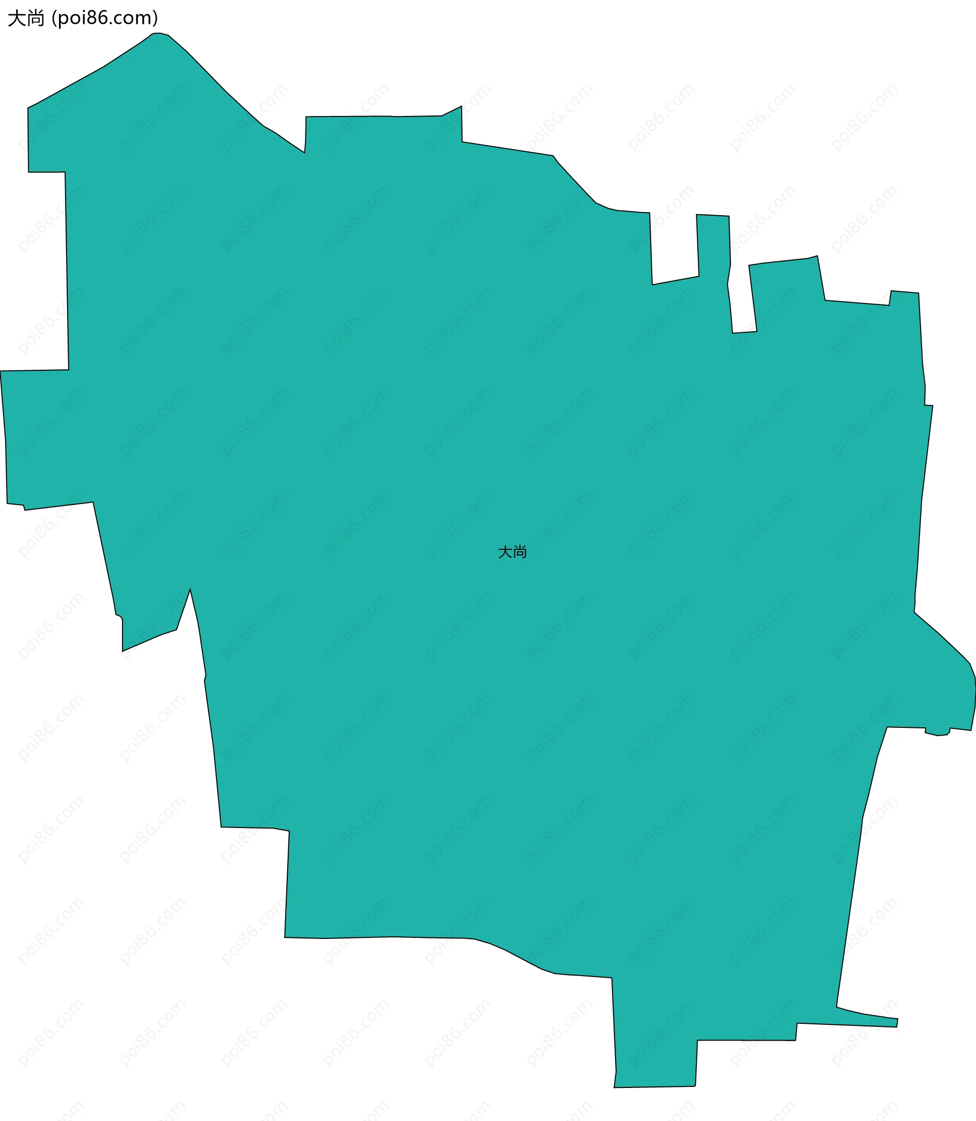 大尚边界地图