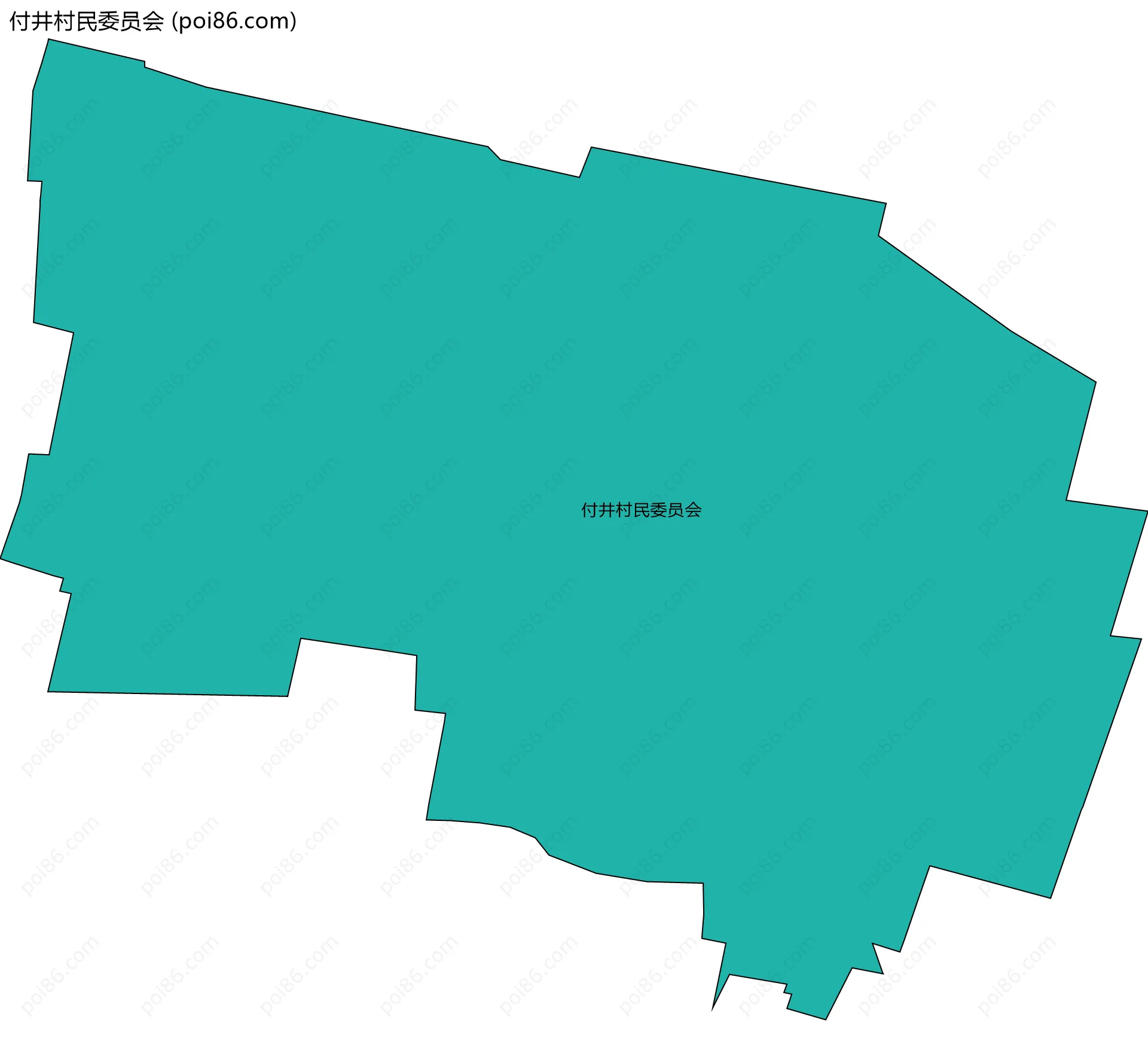 付井村民委员会边界地图