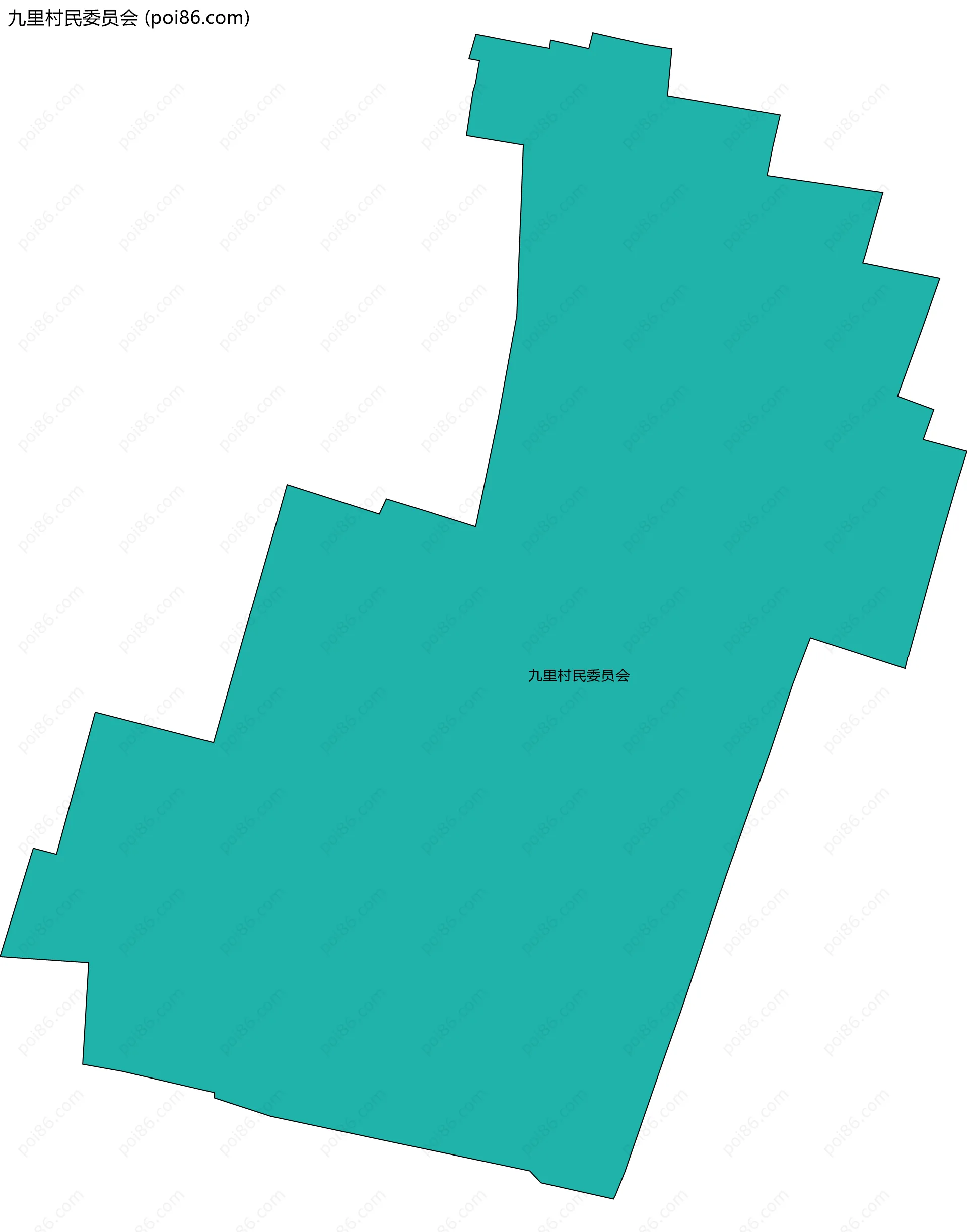 九里村民委员会边界地图