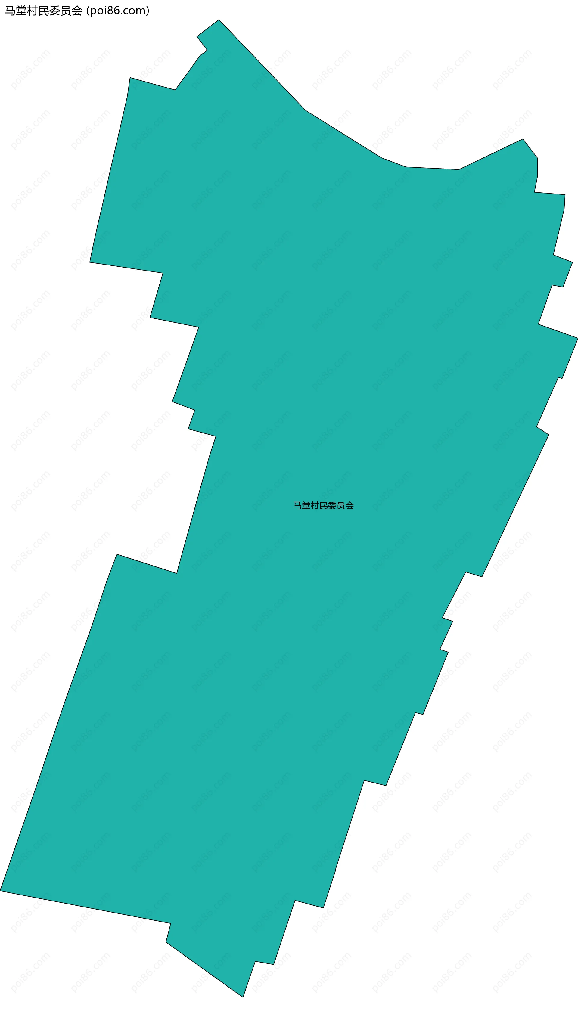 马堂村民委员会边界地图