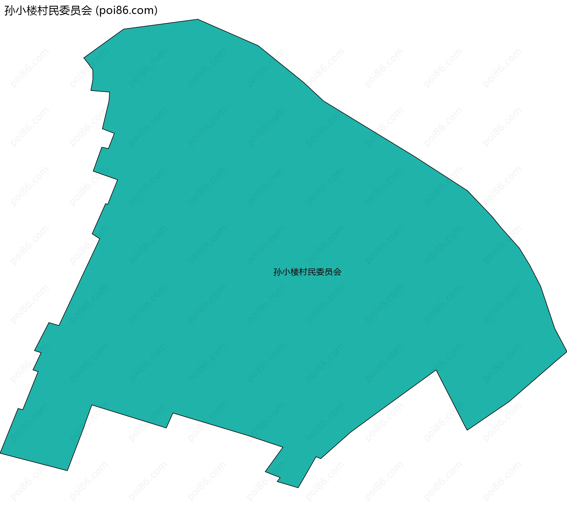 孙小楼村民委员会边界地图