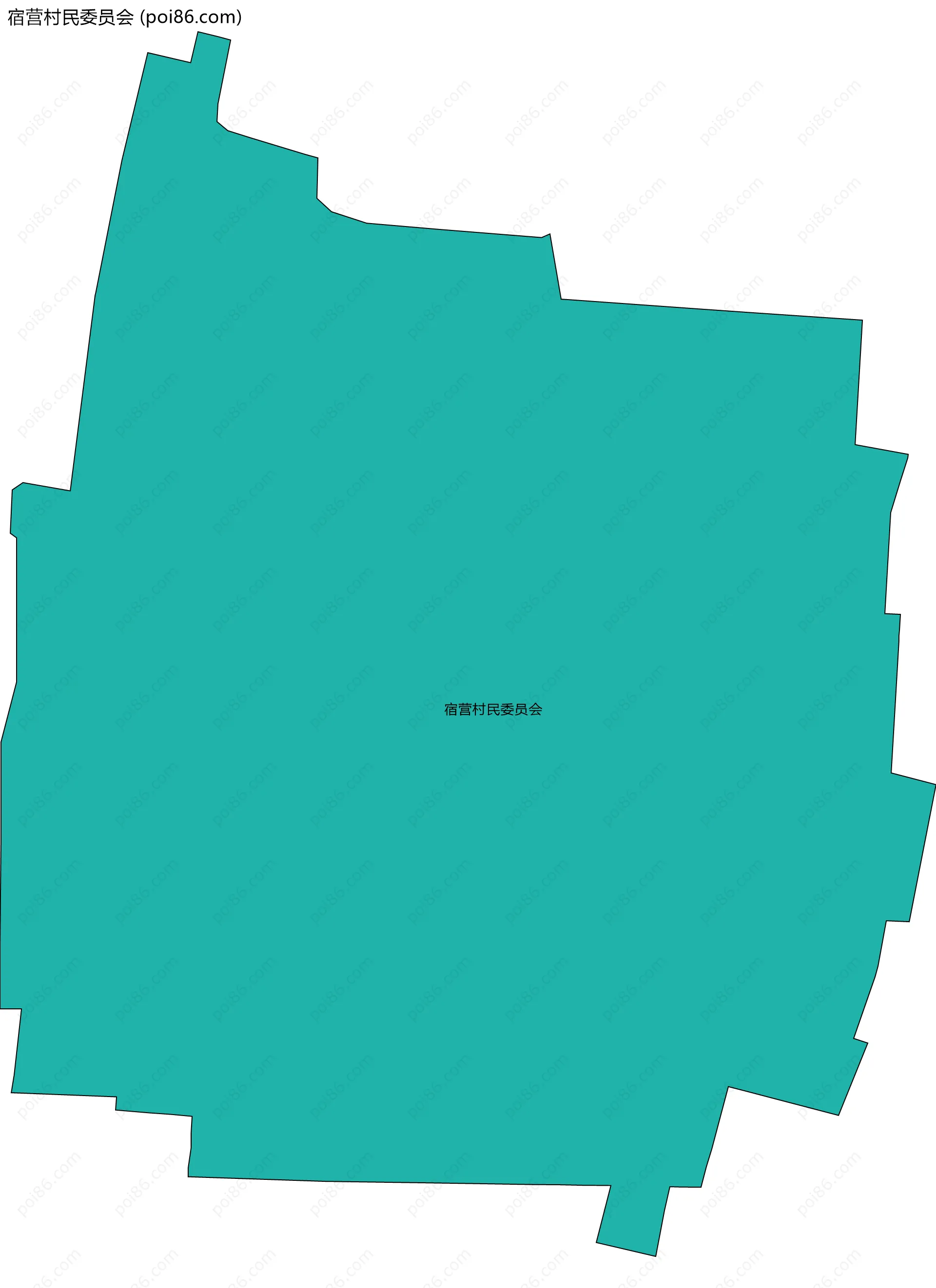 宿营村民委员会边界地图