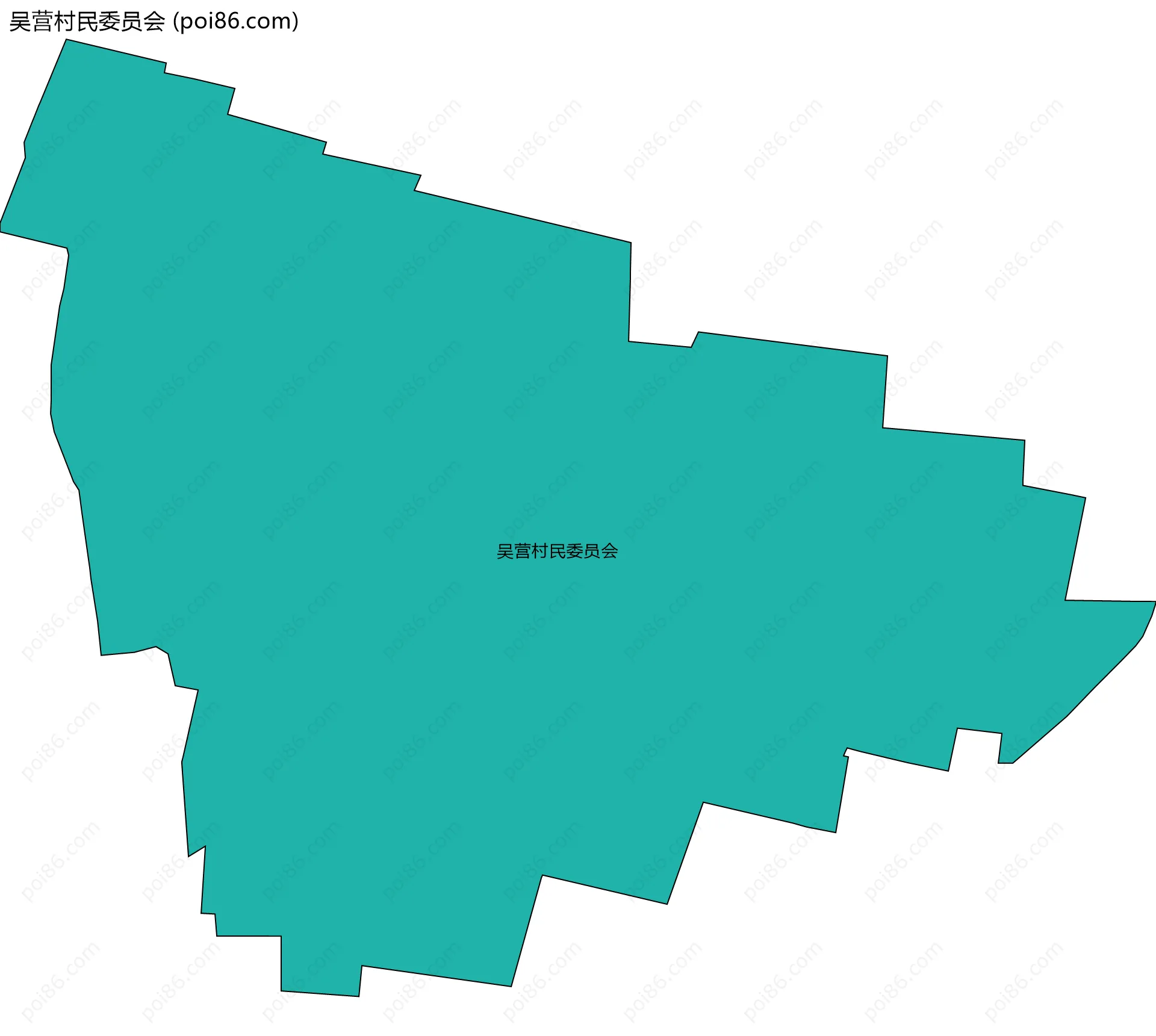 吴营村民委员会边界地图
