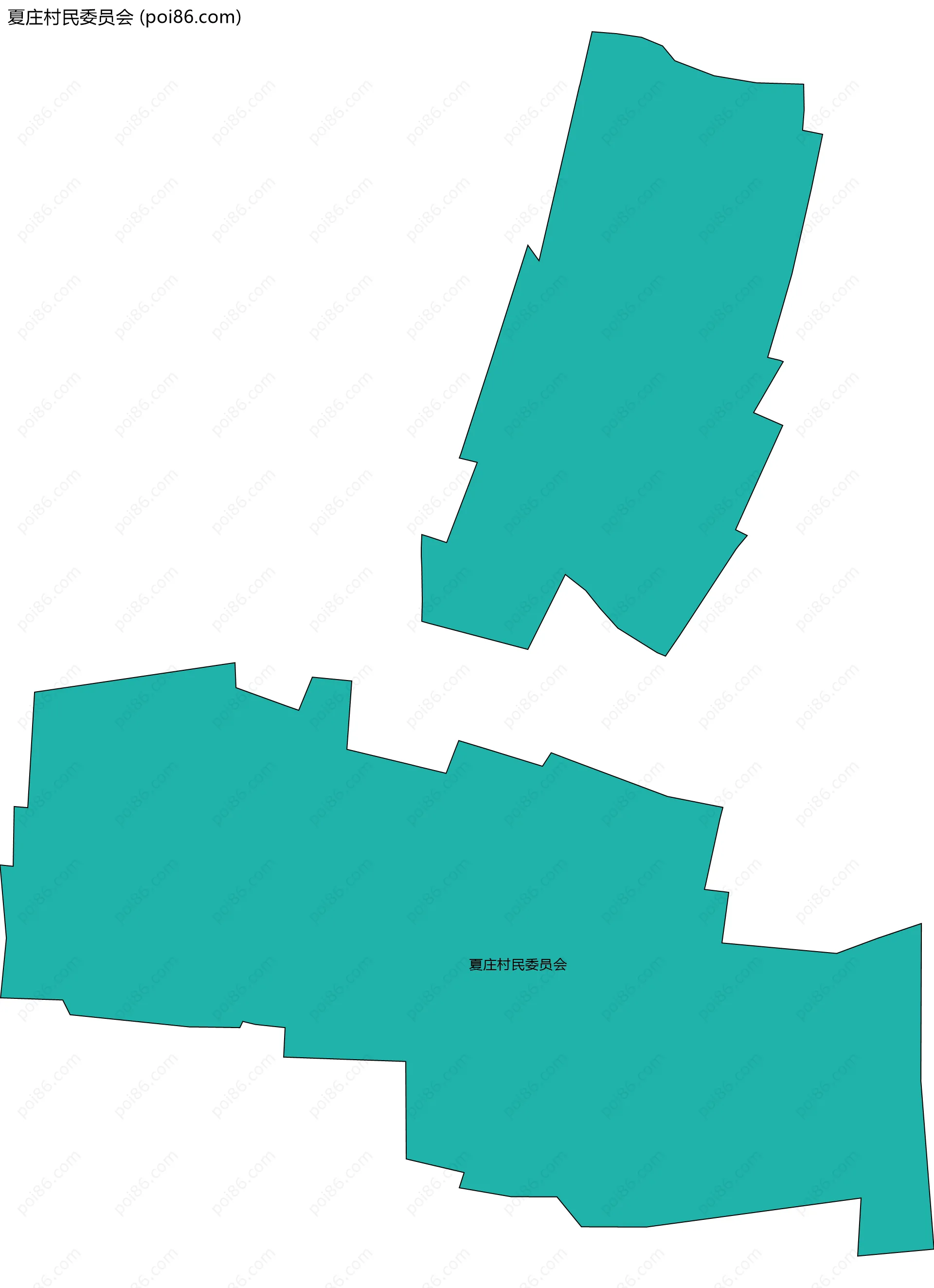 夏庄村民委员会边界地图