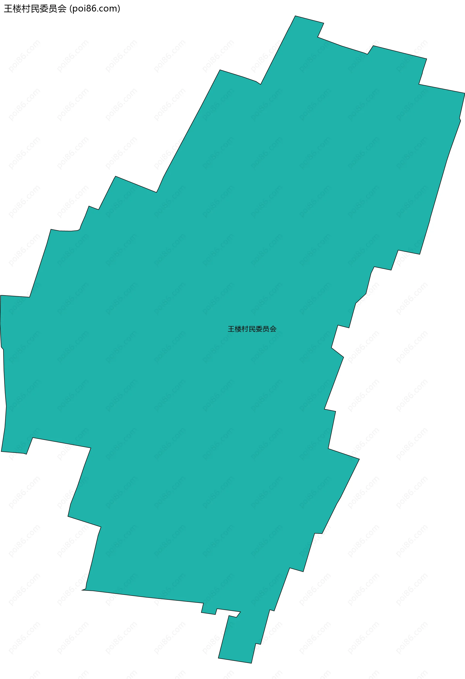 王楼村民委员会边界地图