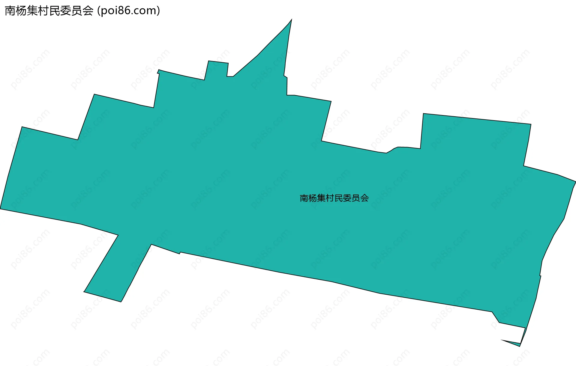 南杨集村民委员会边界地图
