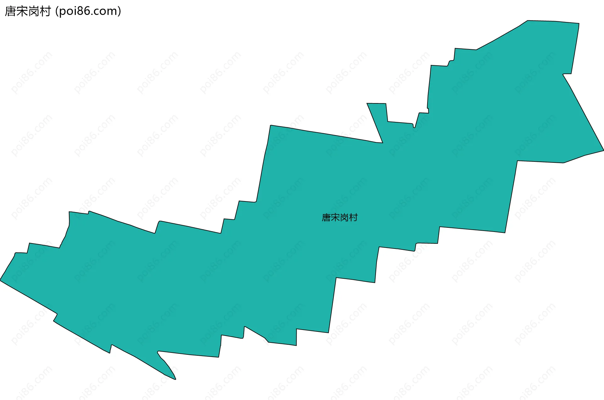 唐宋岗村边界地图