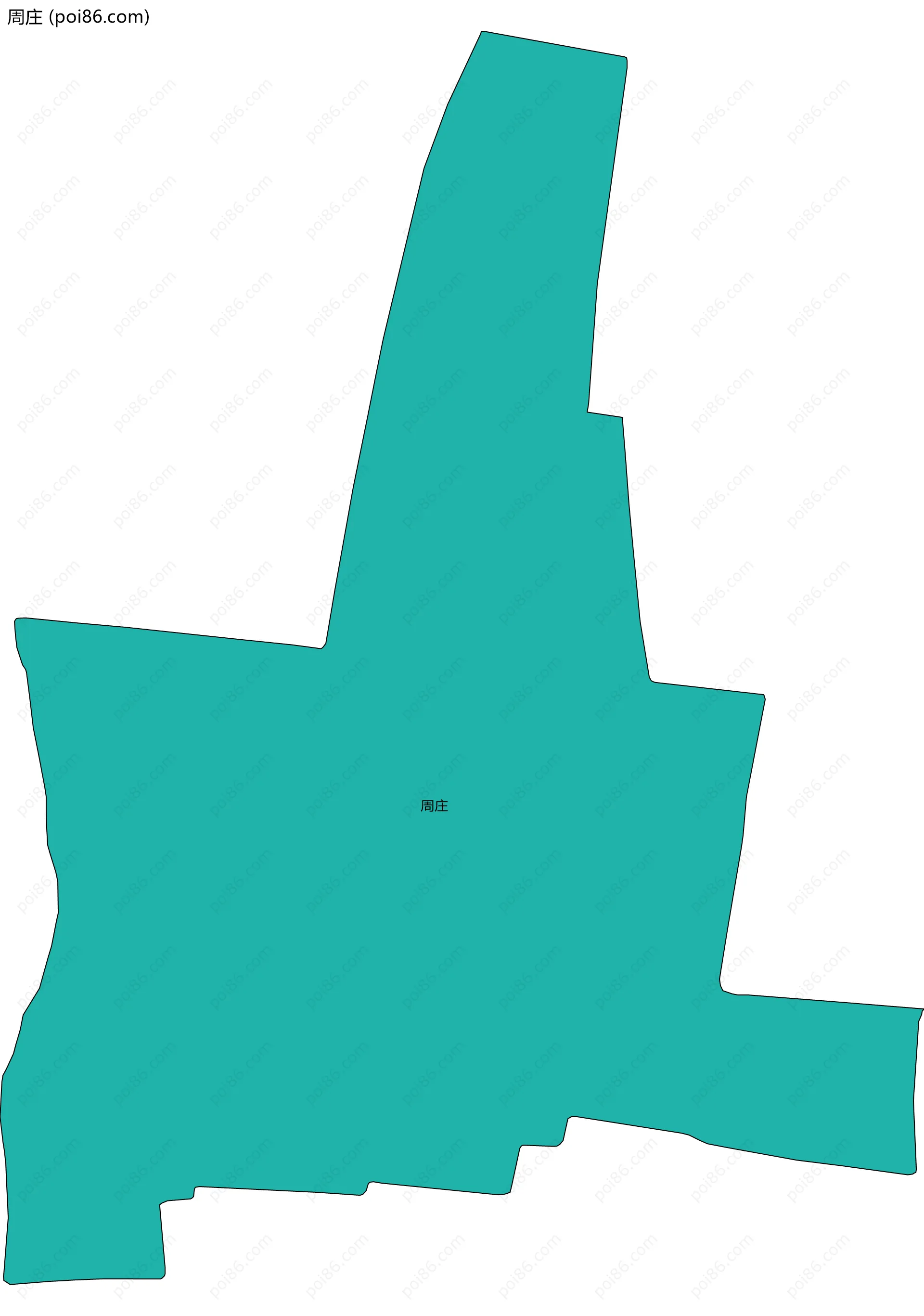 周庄边界地图