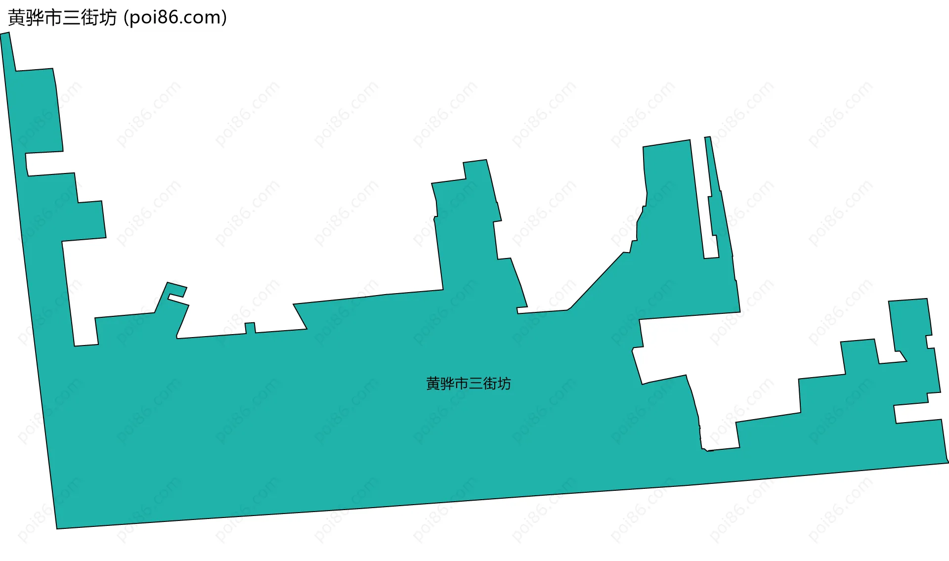 黄骅市三街坊边界地图