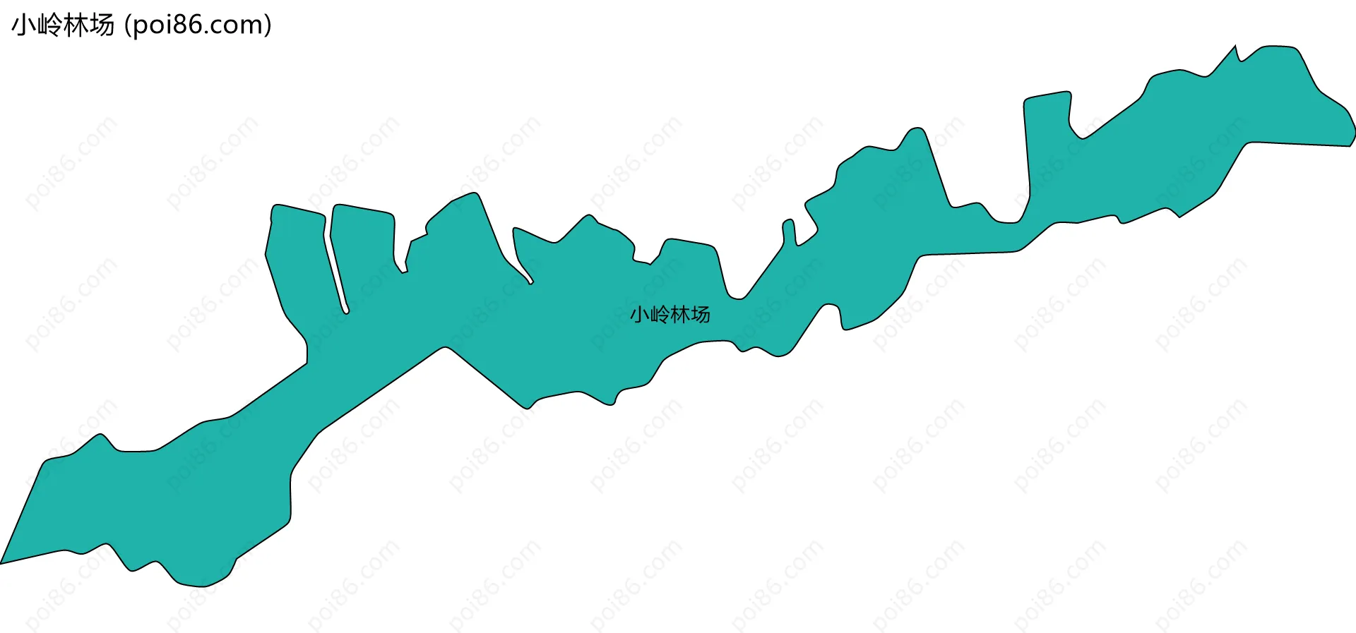 小岭林场边界地图