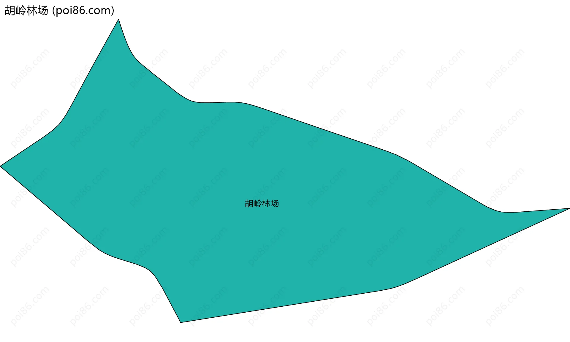 胡岭林场边界地图