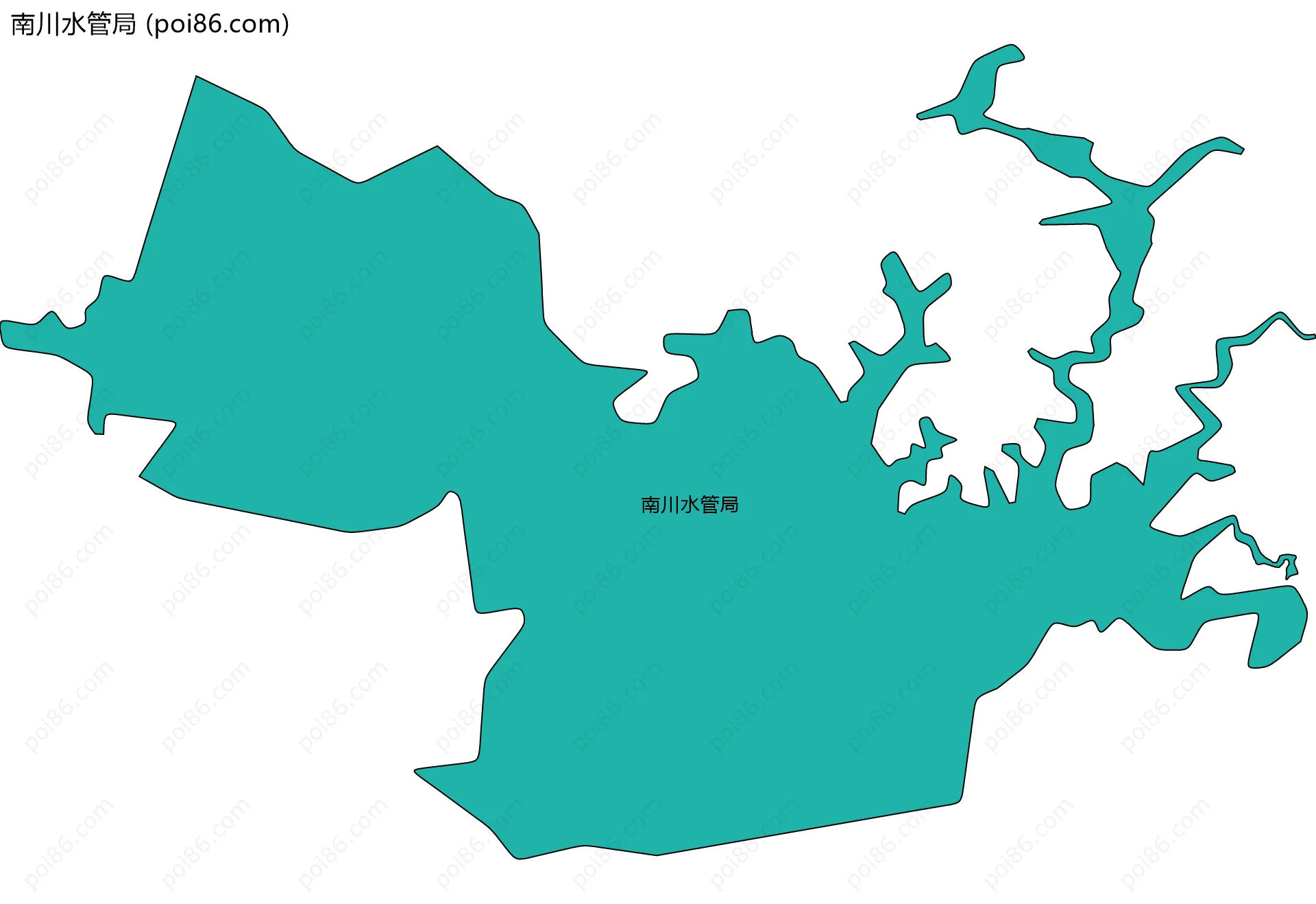 南川水管局边界地图