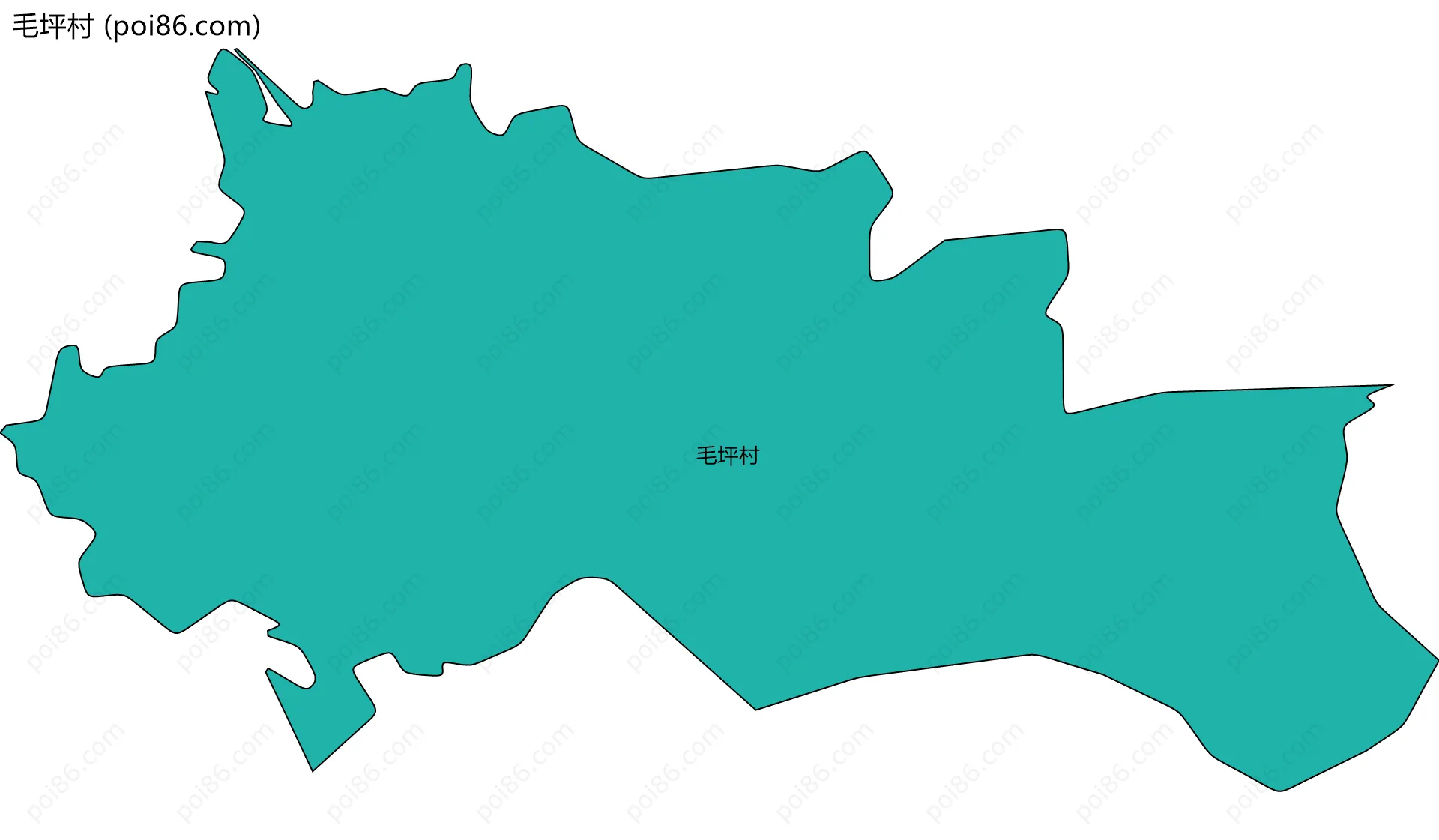 毛坪村边界地图