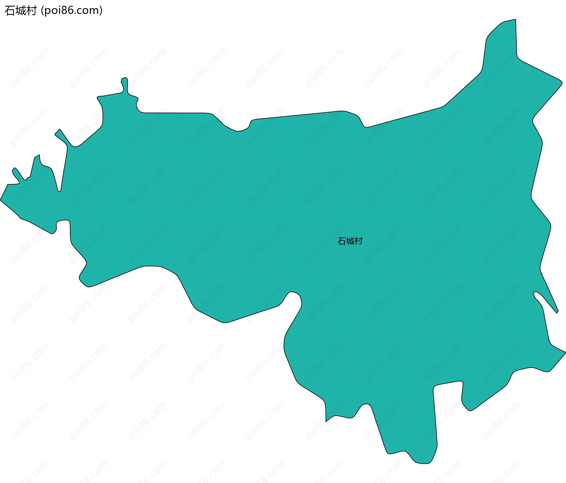石城村边界地图