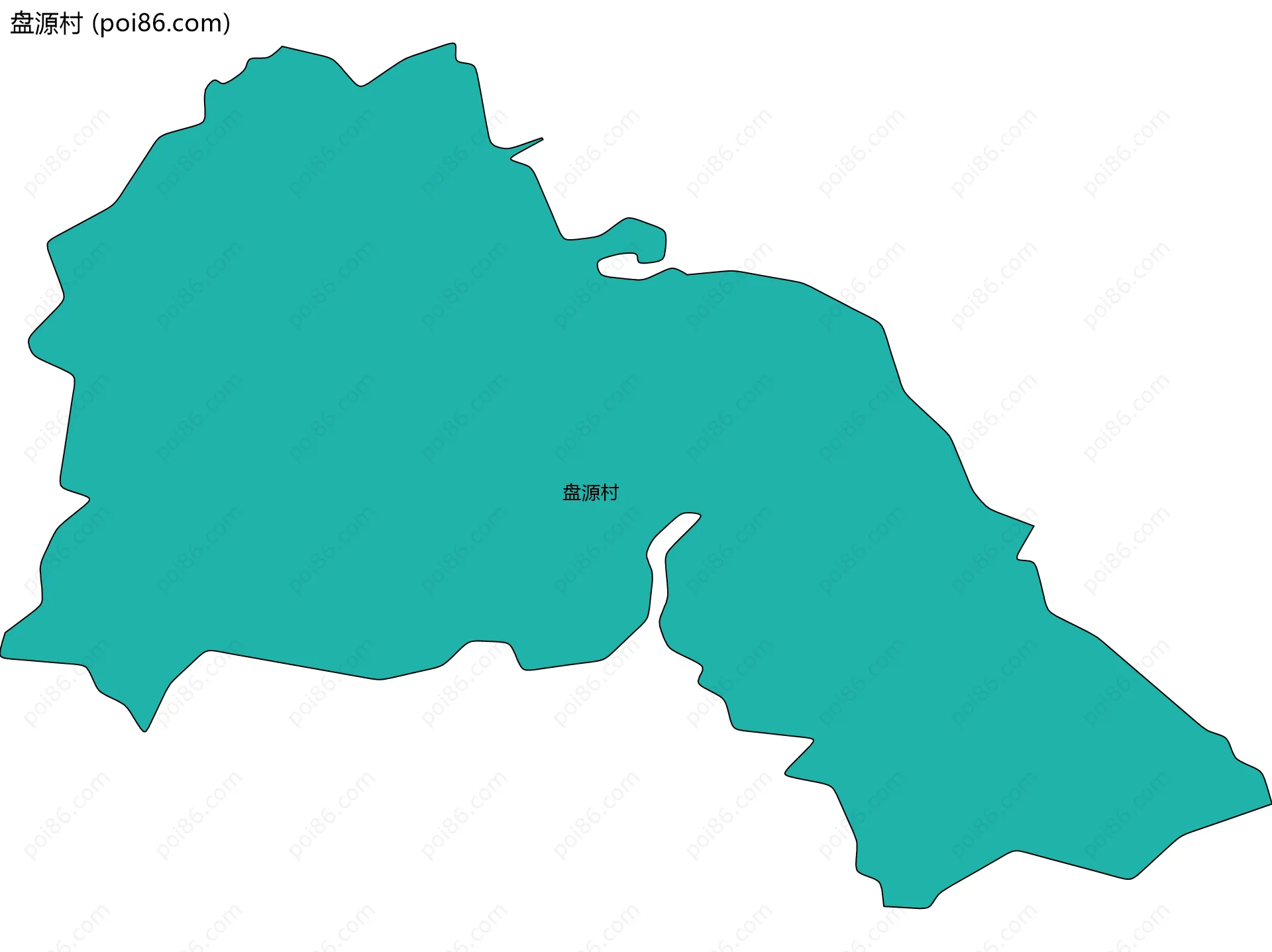盘源村边界地图