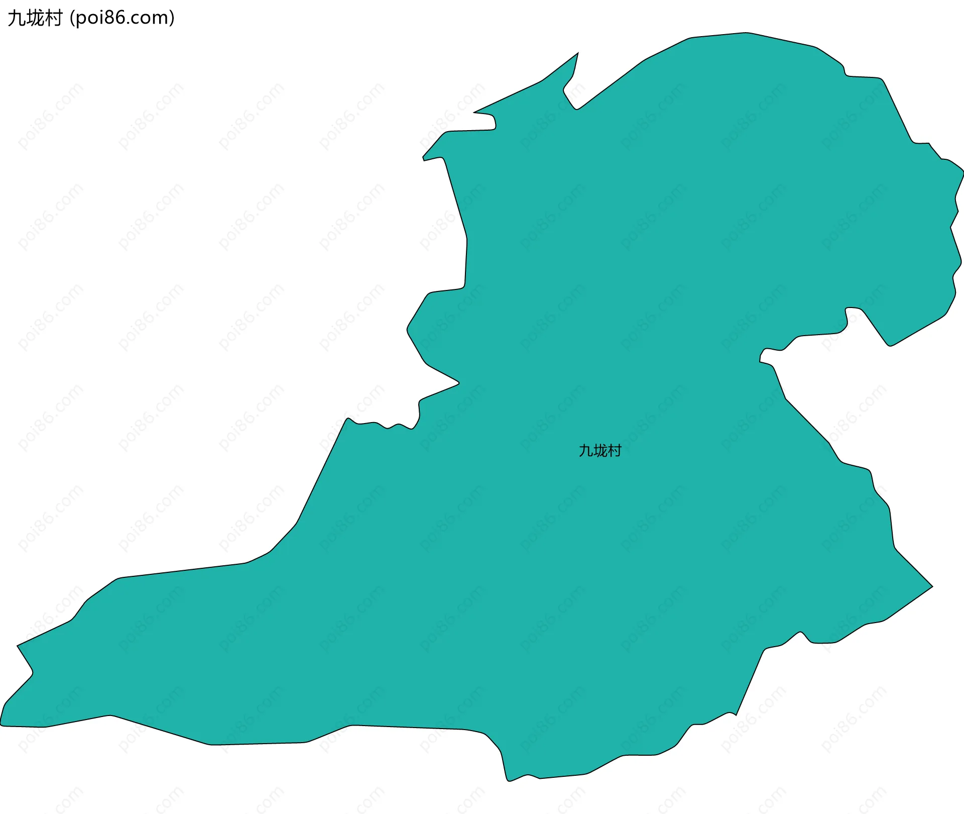 九垅村边界地图