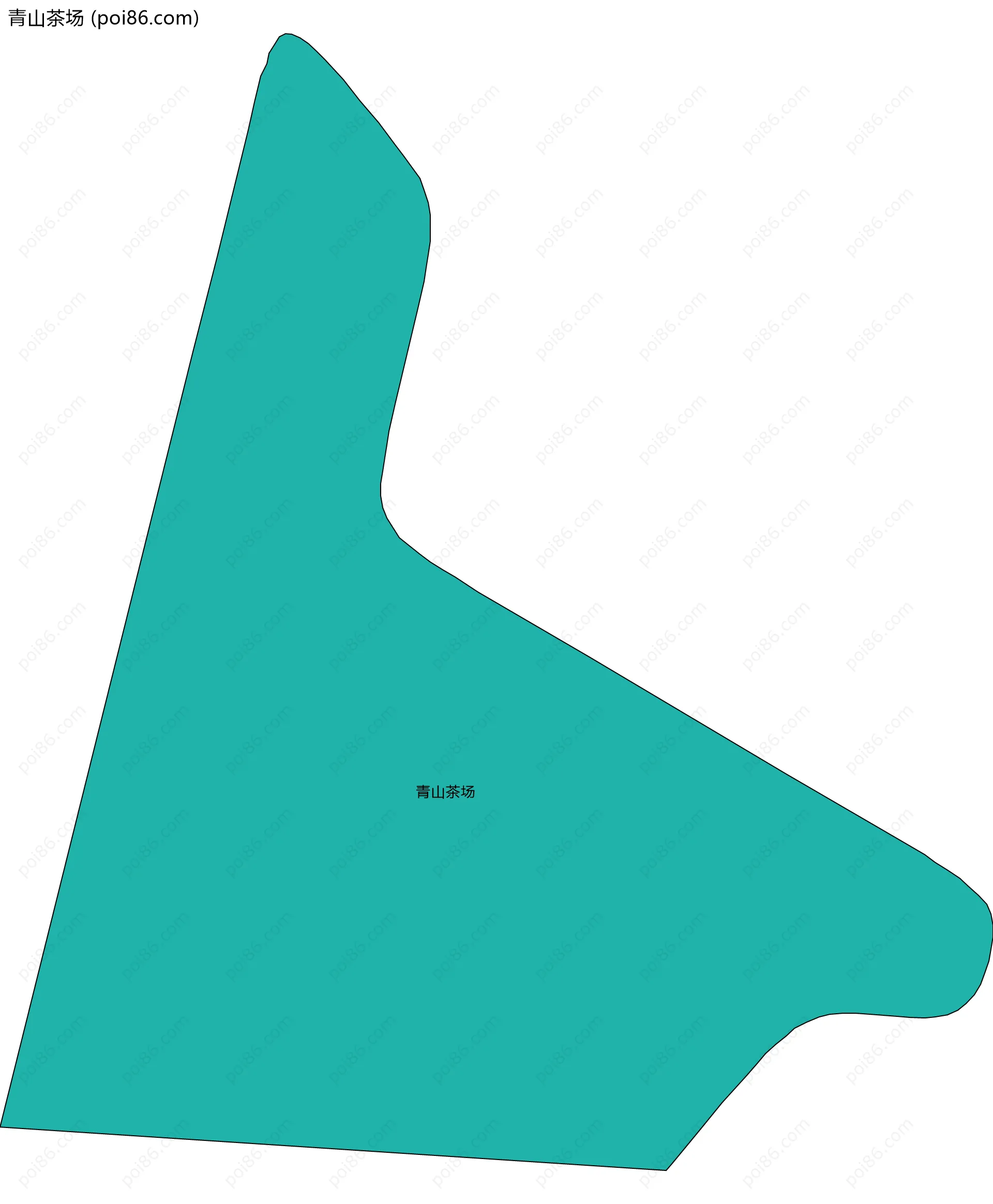 青山茶场边界地图