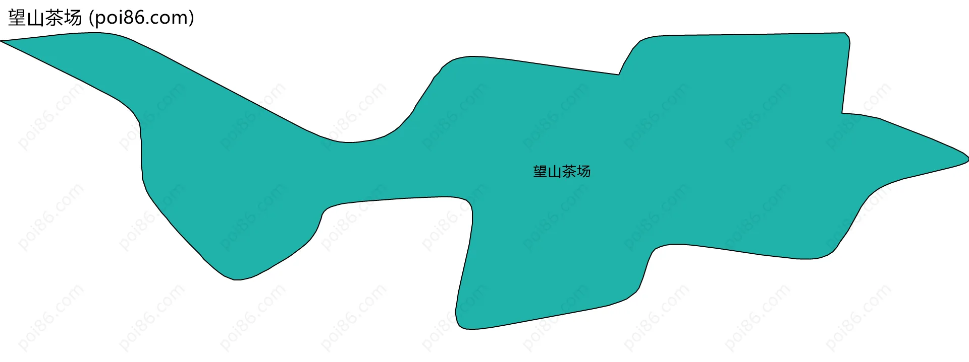 望山茶场边界地图