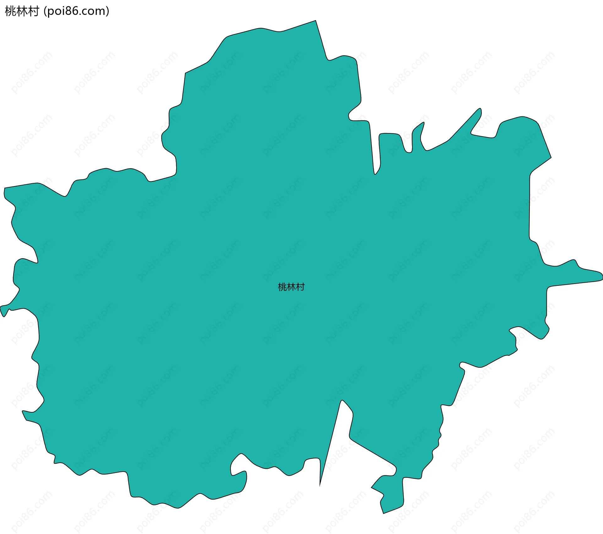 桃林村边界地图