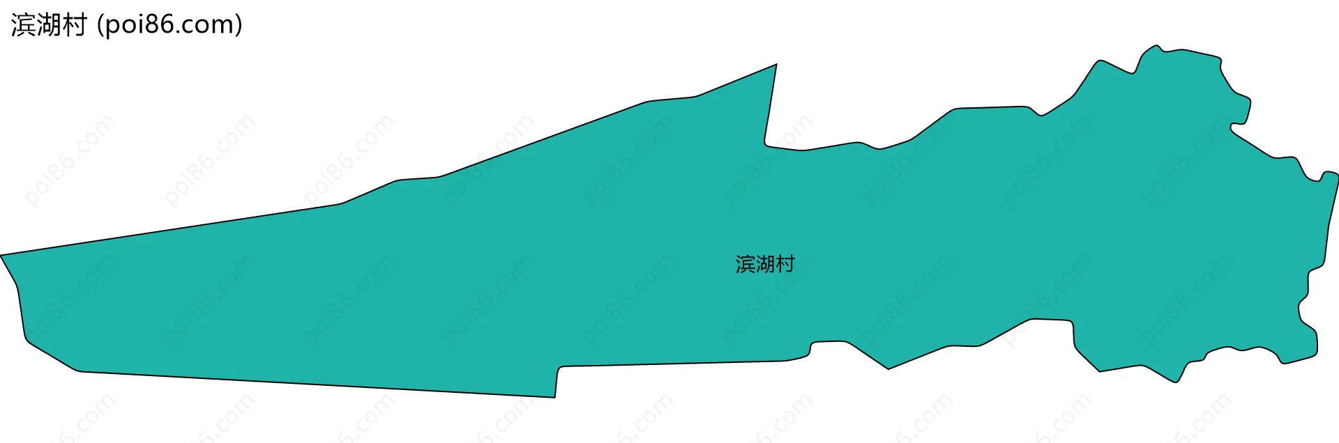 滨湖村边界地图