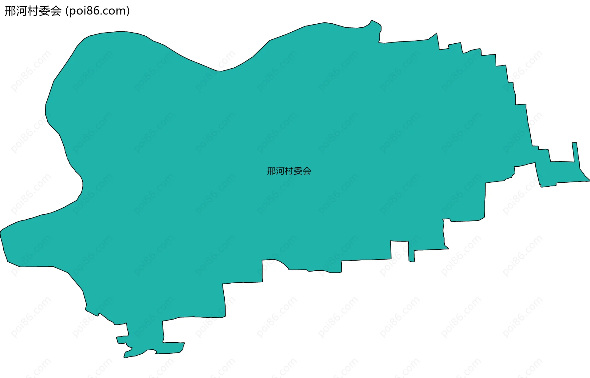 邢河村委会边界地图