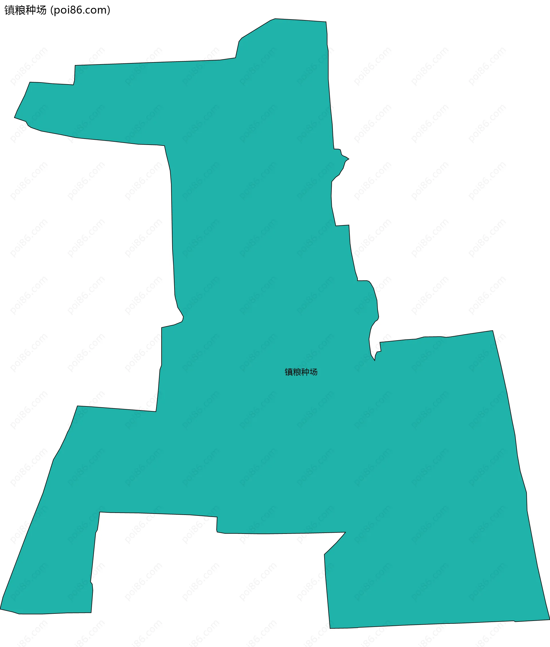 镇粮种场边界地图