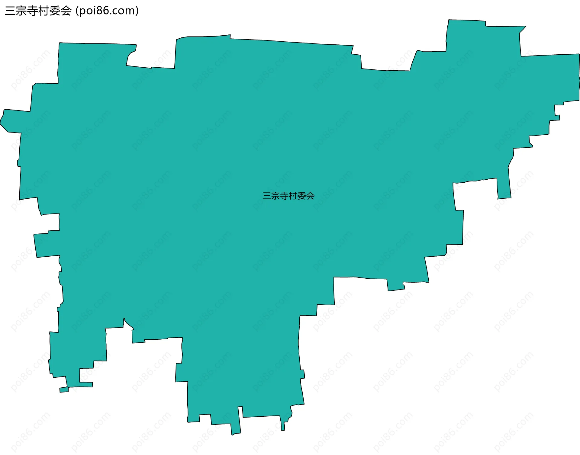 三宗寺村委会边界地图