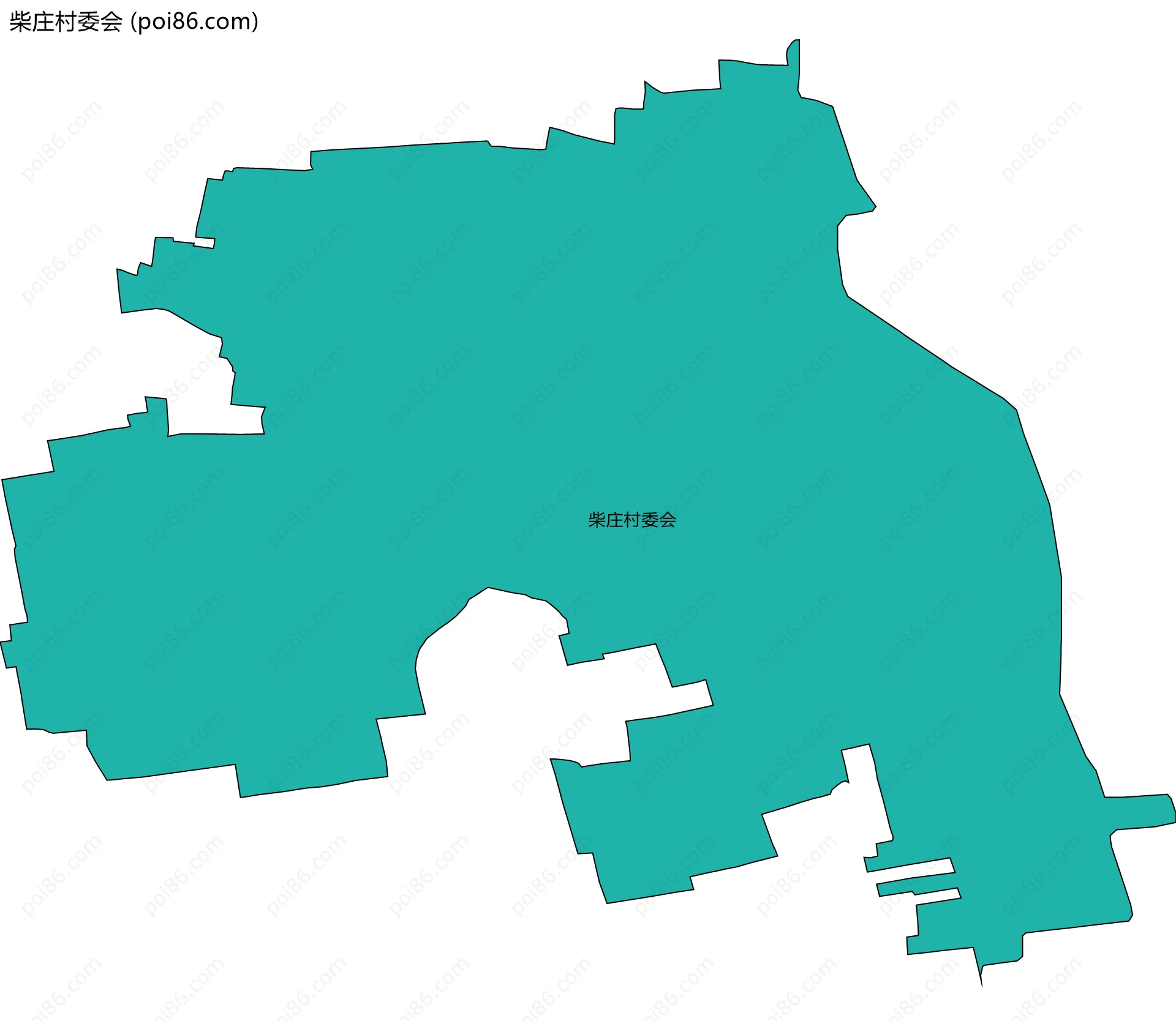 柴庄村委会边界地图
