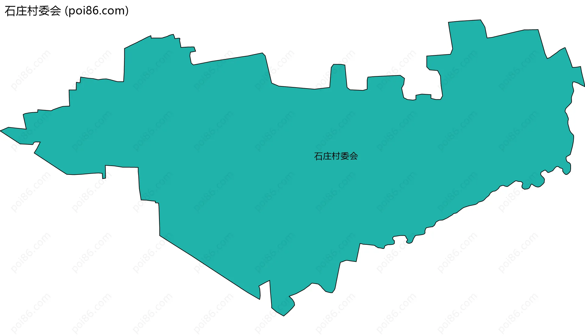 石庄村委会边界地图