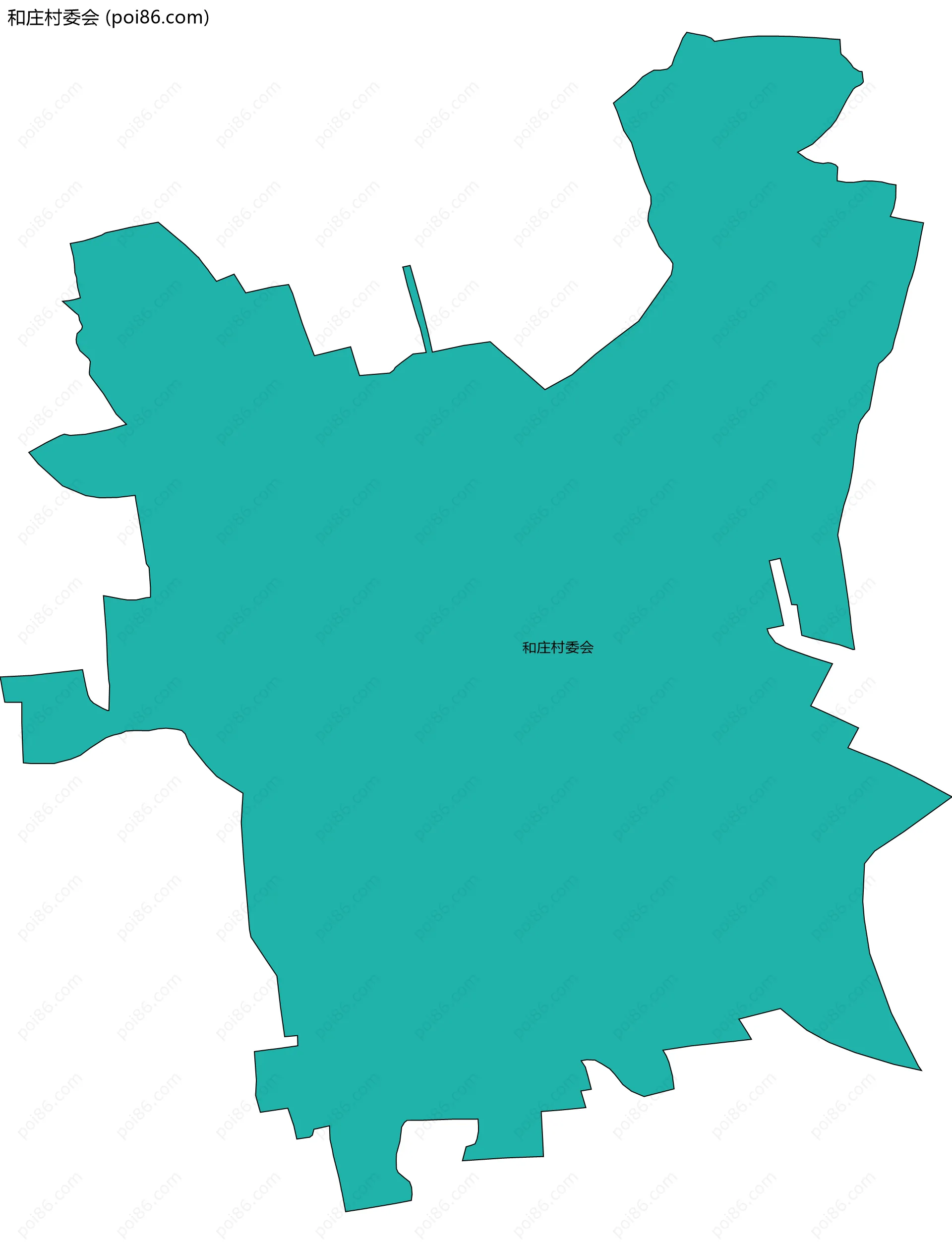 和庄村委会边界地图