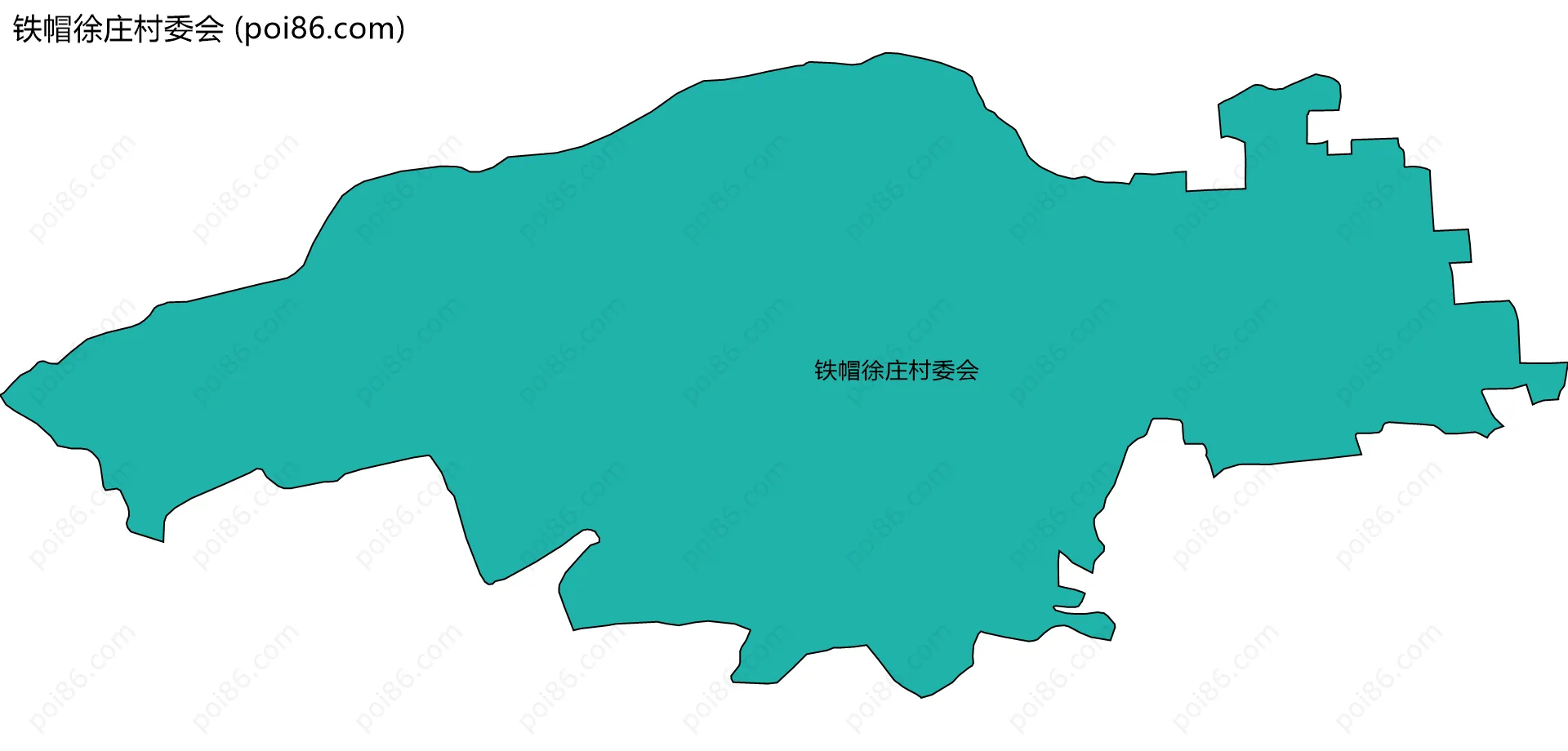 铁帽徐庄村委会边界地图