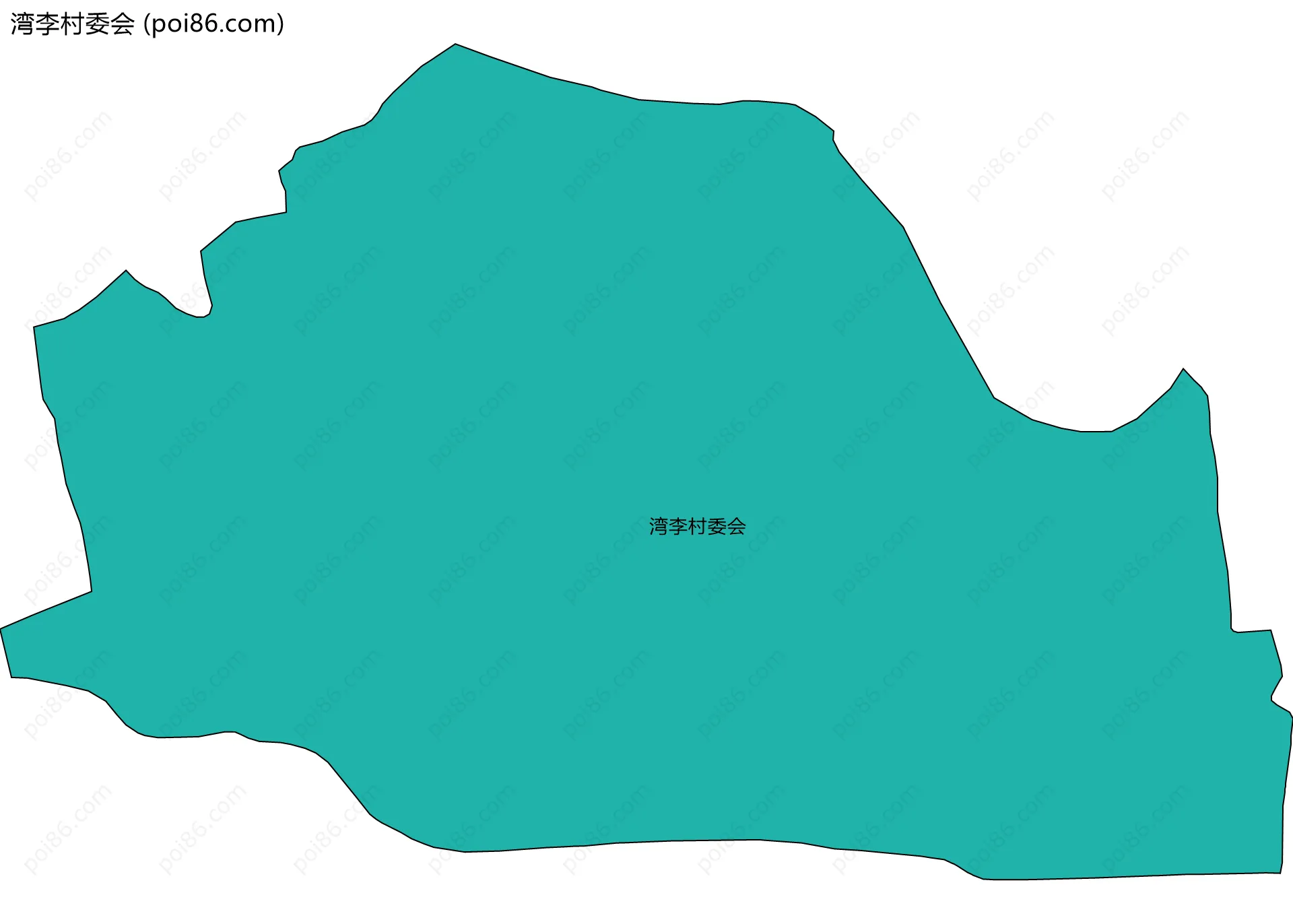 湾李村委会边界地图