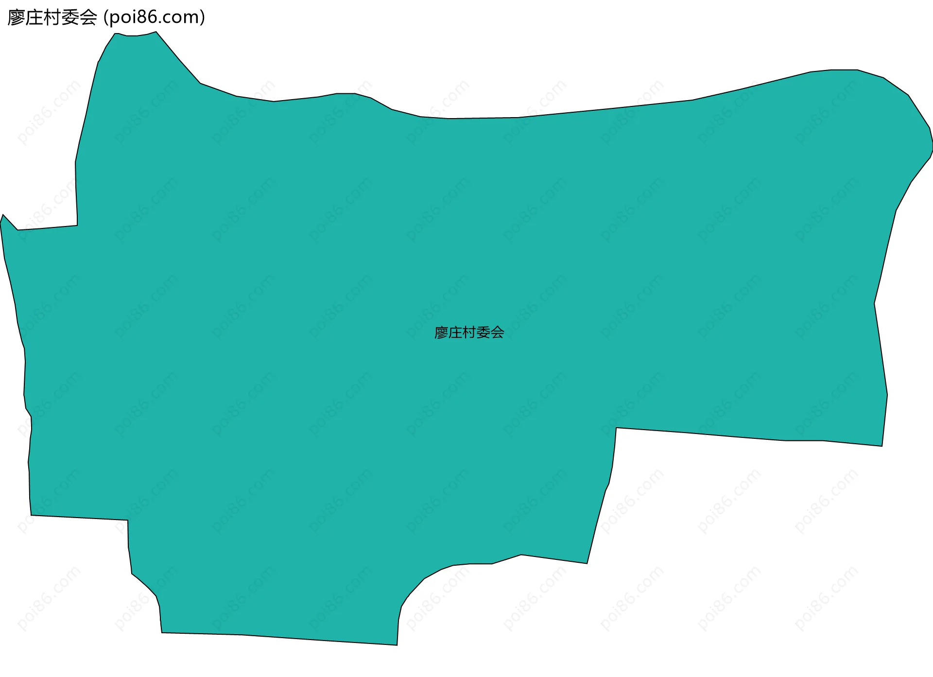 廖庄村委会边界地图