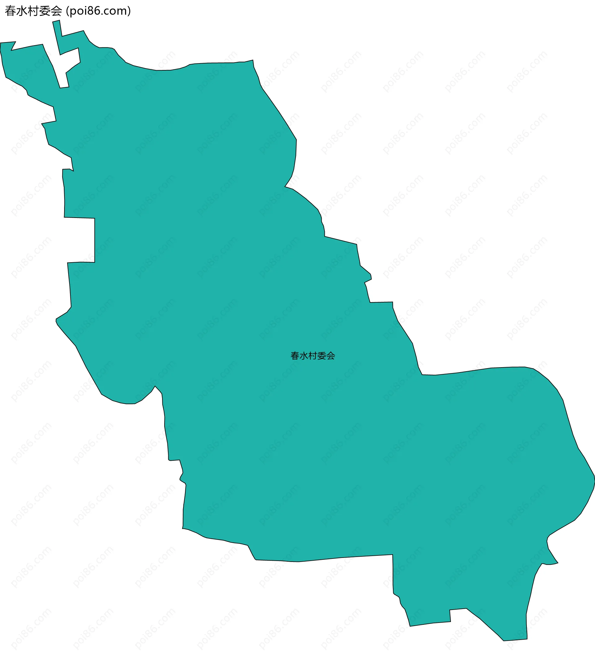 春水村委会边界地图