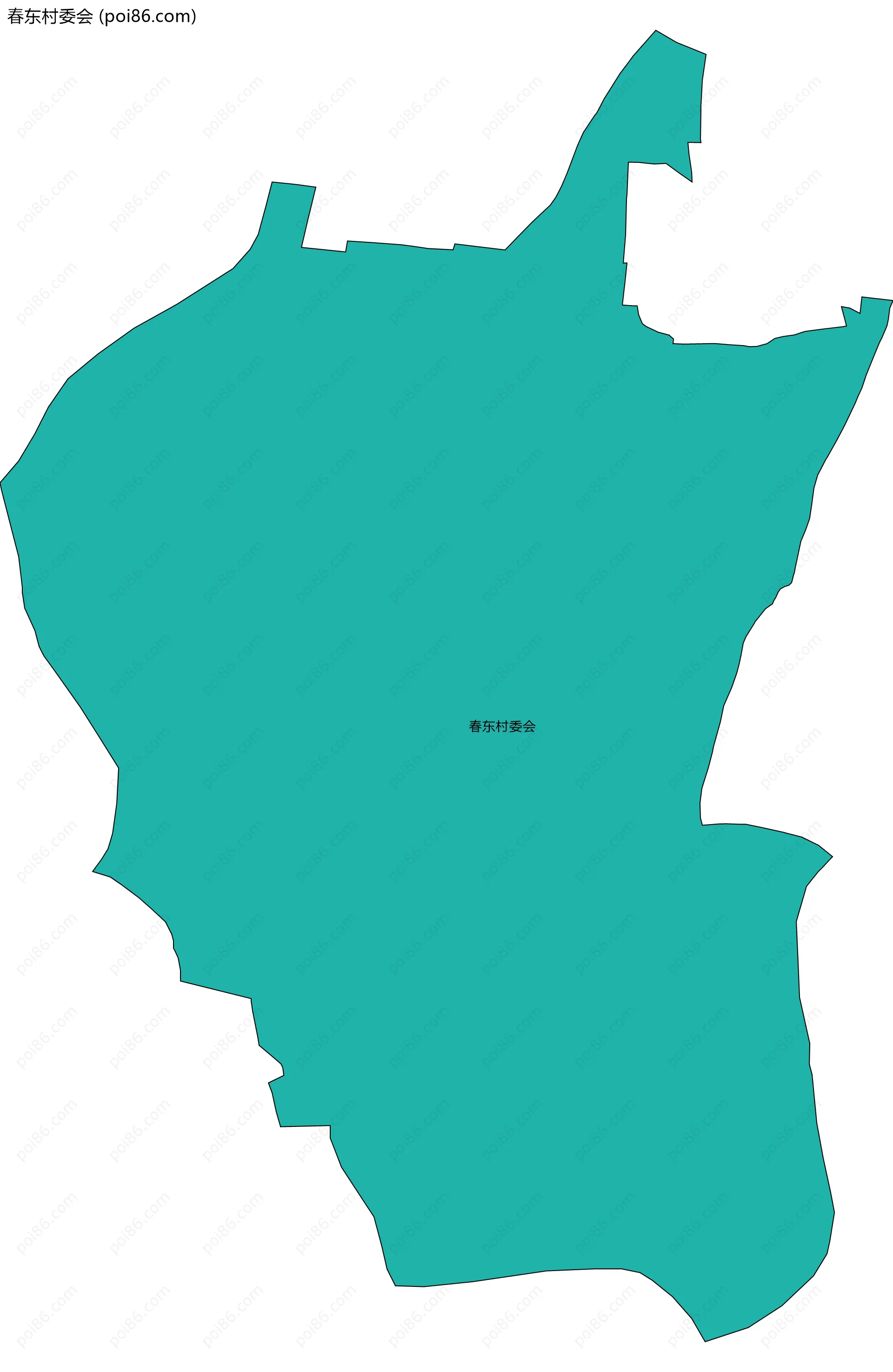 春东村委会边界地图