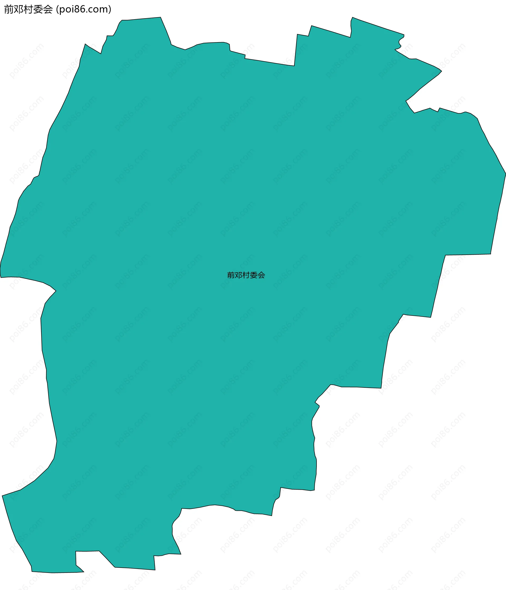 前邓村委会边界地图