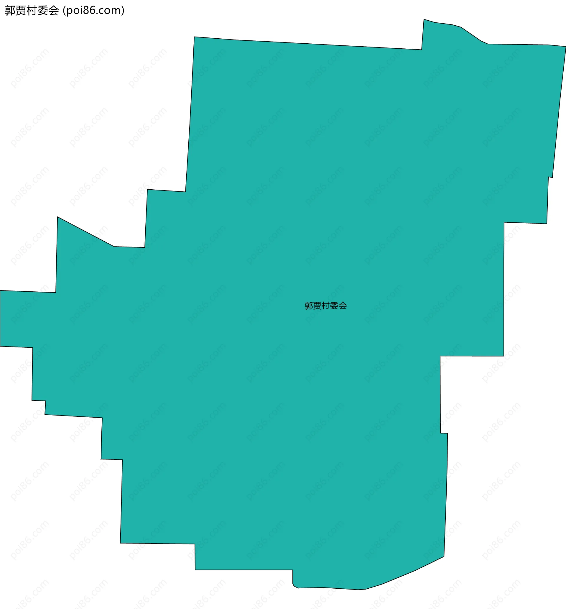 郭贾村委会边界地图